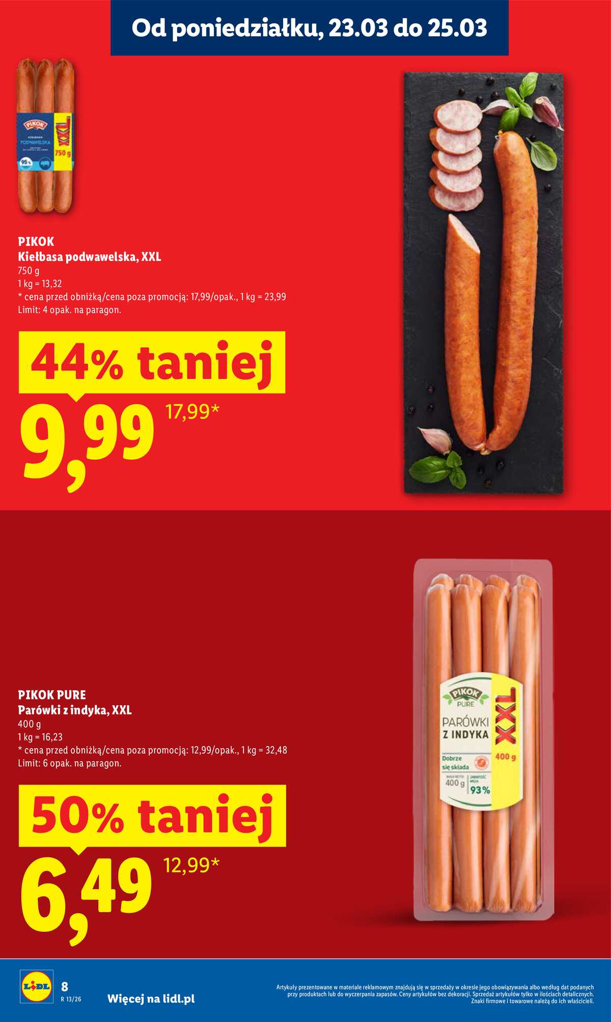 Leták Lidl Polsko 23.3.-25.3.2026 - Zpravodaj platný od 23.03 do 25.03 strana 8