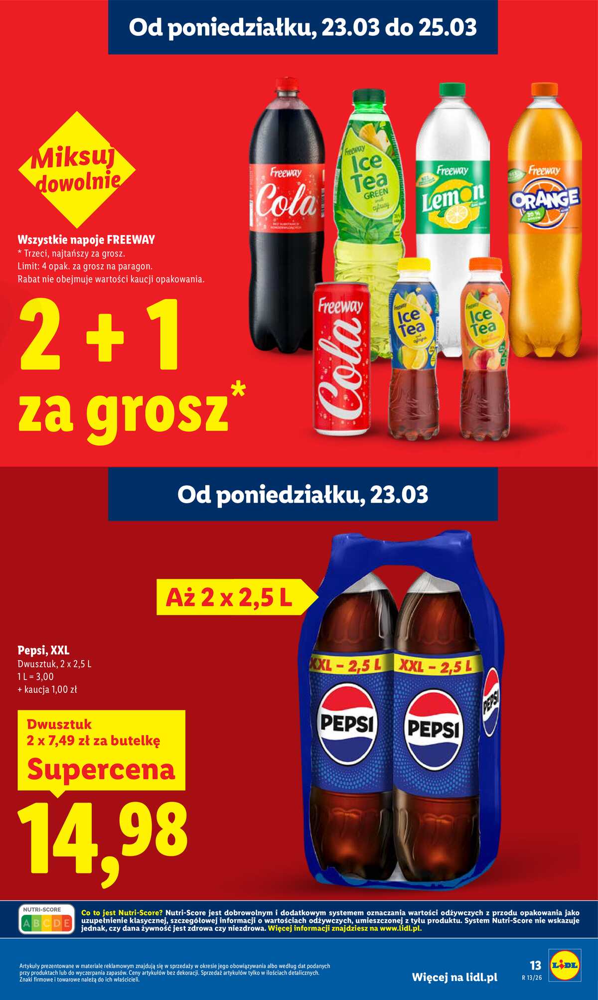 Leták Lidl Polsko 23.3.-25.3.2026 - Zpravodaj platný od 23.03 do 25.03 strana 13