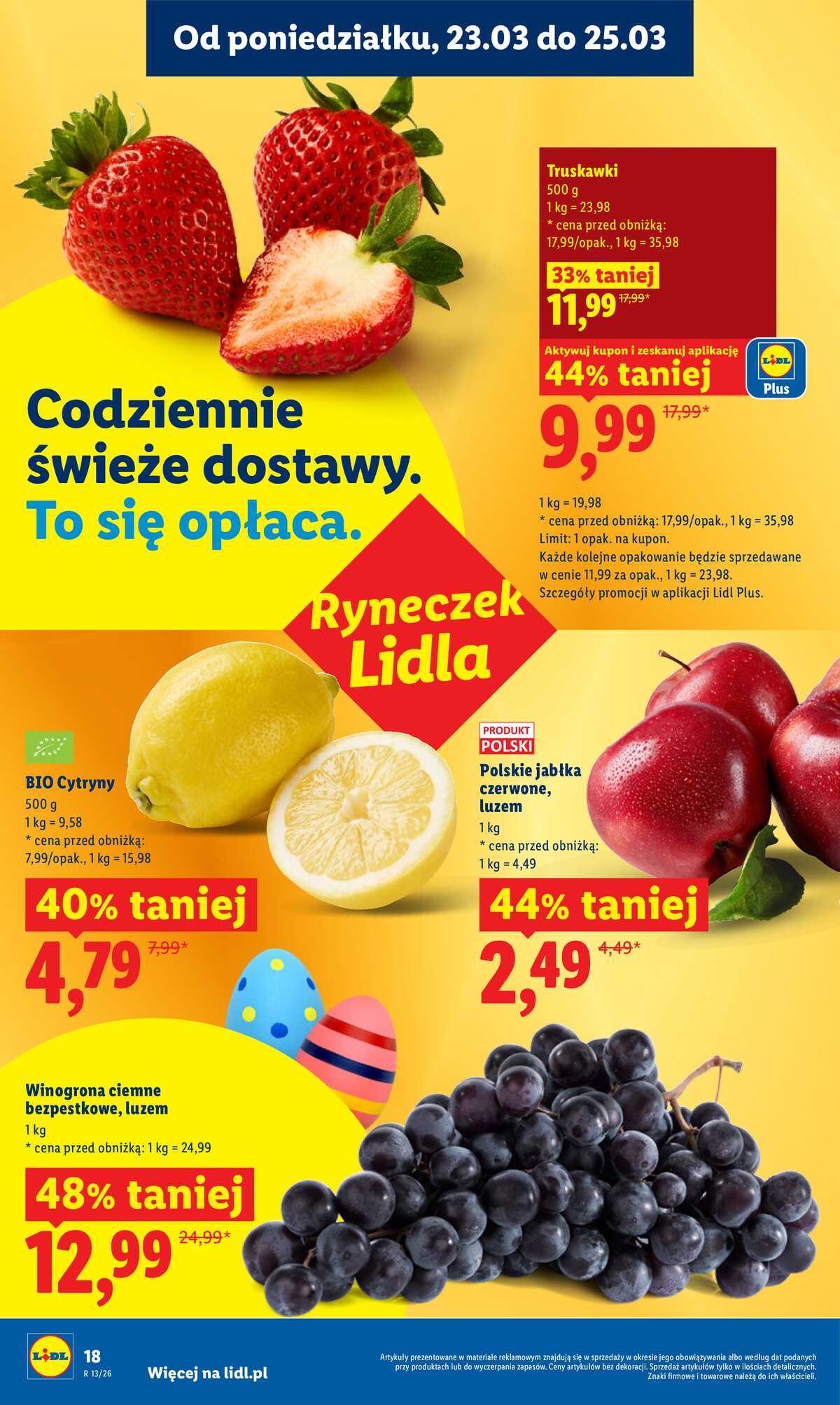 Leták Lidl Polsko 23.3.-25.3.2026 - Zpravodaj platný od 23.03 do 25.03 strana 18