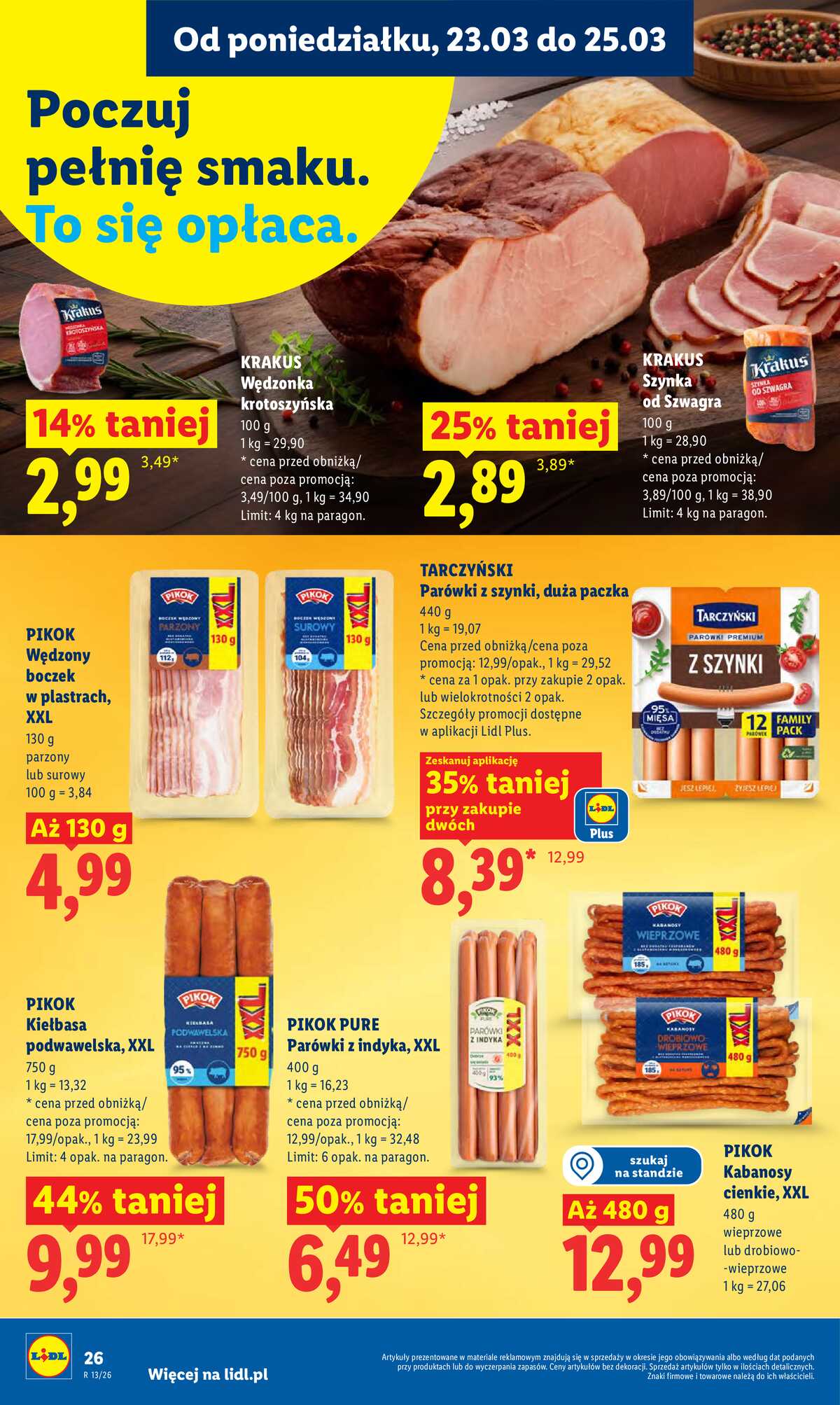 Leták Lidl Polsko 23.3.-25.3.2026 - Zpravodaj platný od 23.03 do 25.03 strana 26