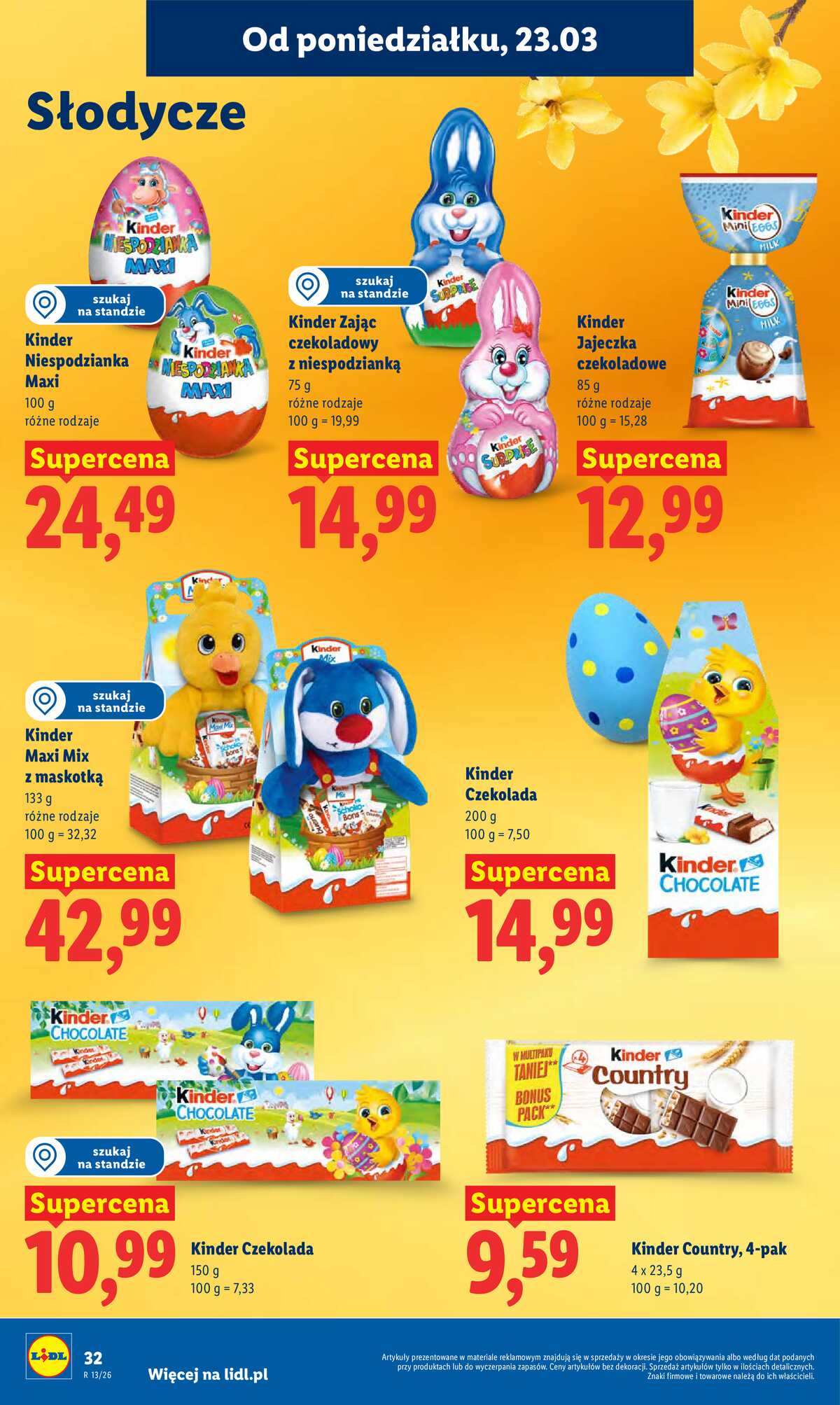 Leták Lidl Polsko 23.3.-25.3.2026 - Zpravodaj platný od 23.03 do 25.03 strana 32