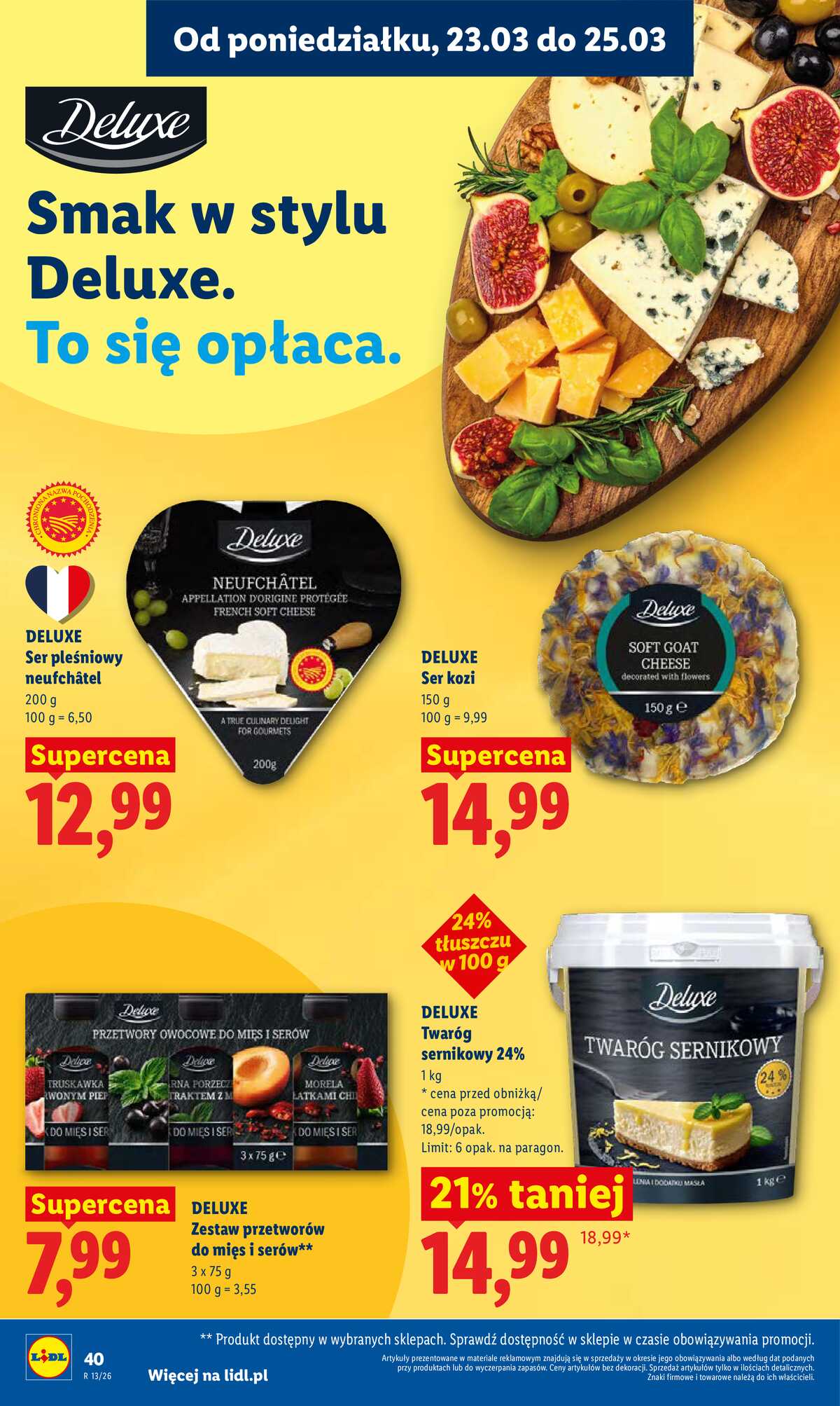 Leták Lidl Polsko 23.3.-25.3.2026 - Zpravodaj platný od 23.03 do 25.03 strana 40