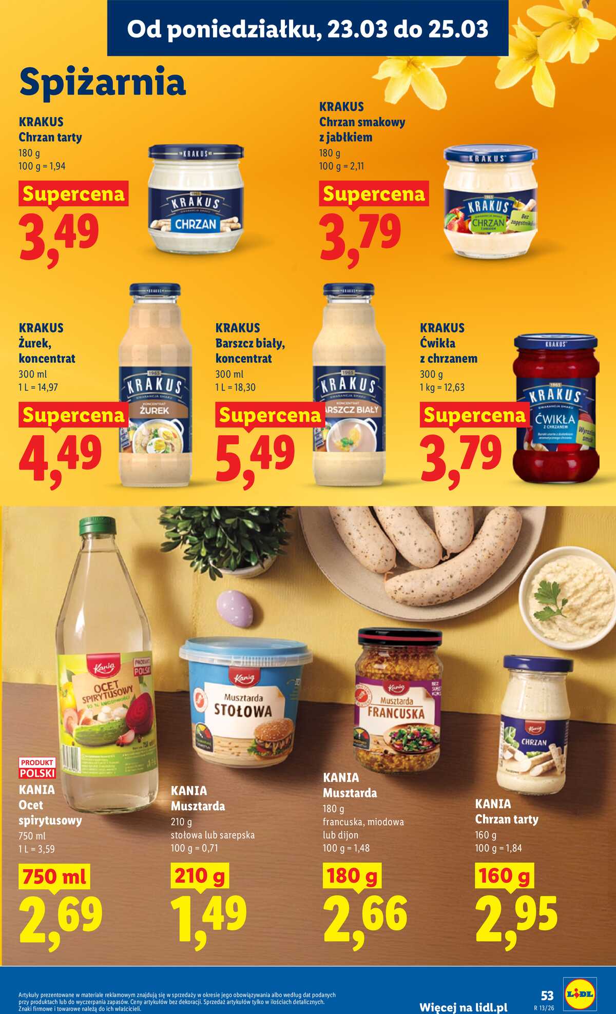 Leták Lidl Polsko 23.3.-25.3.2026 - Zpravodaj platný od 23.03 do 25.03 strana 53