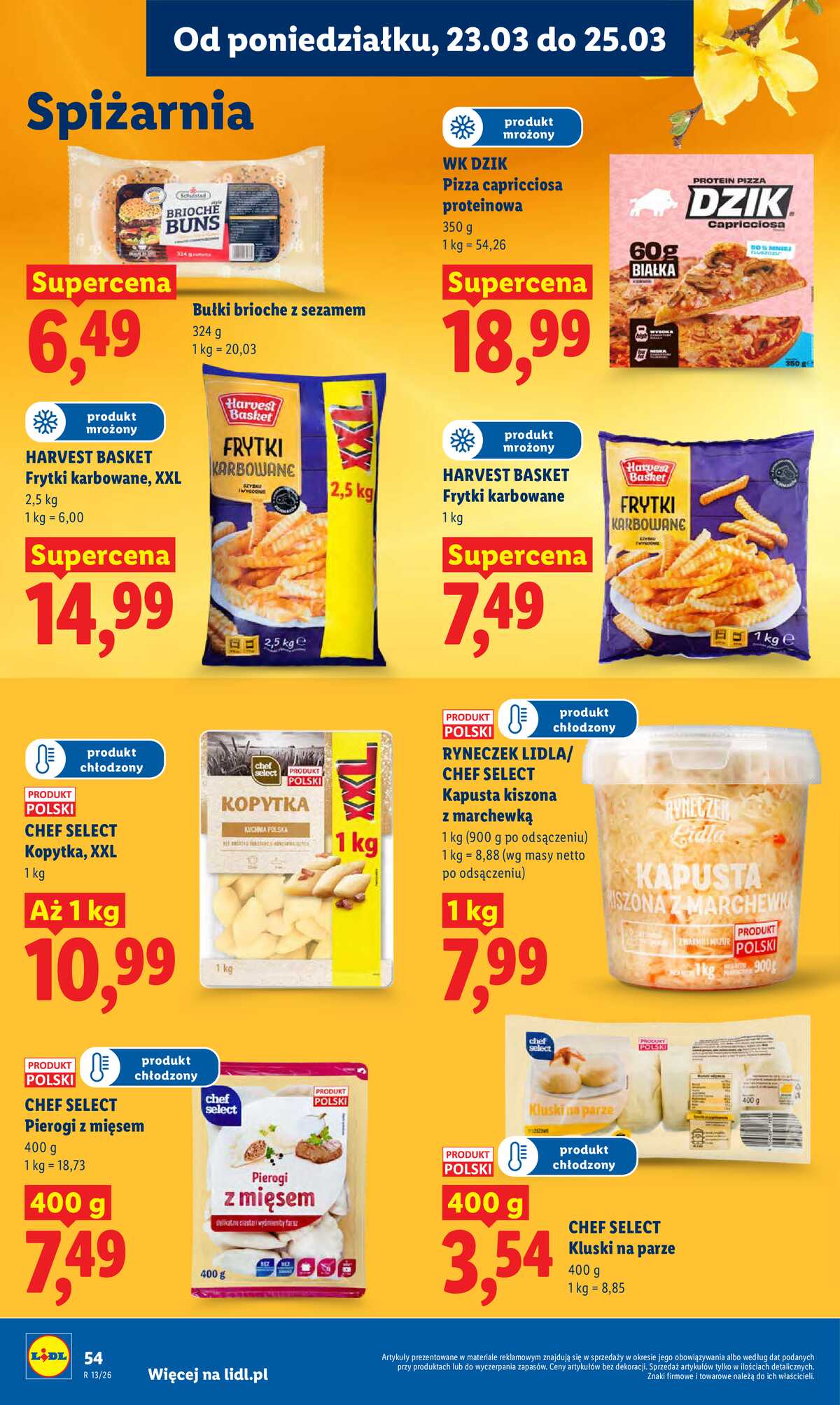 Leták Lidl Polsko 23.3.-25.3.2026 - Zpravodaj platný od 23.03 do 25.03 strana 54