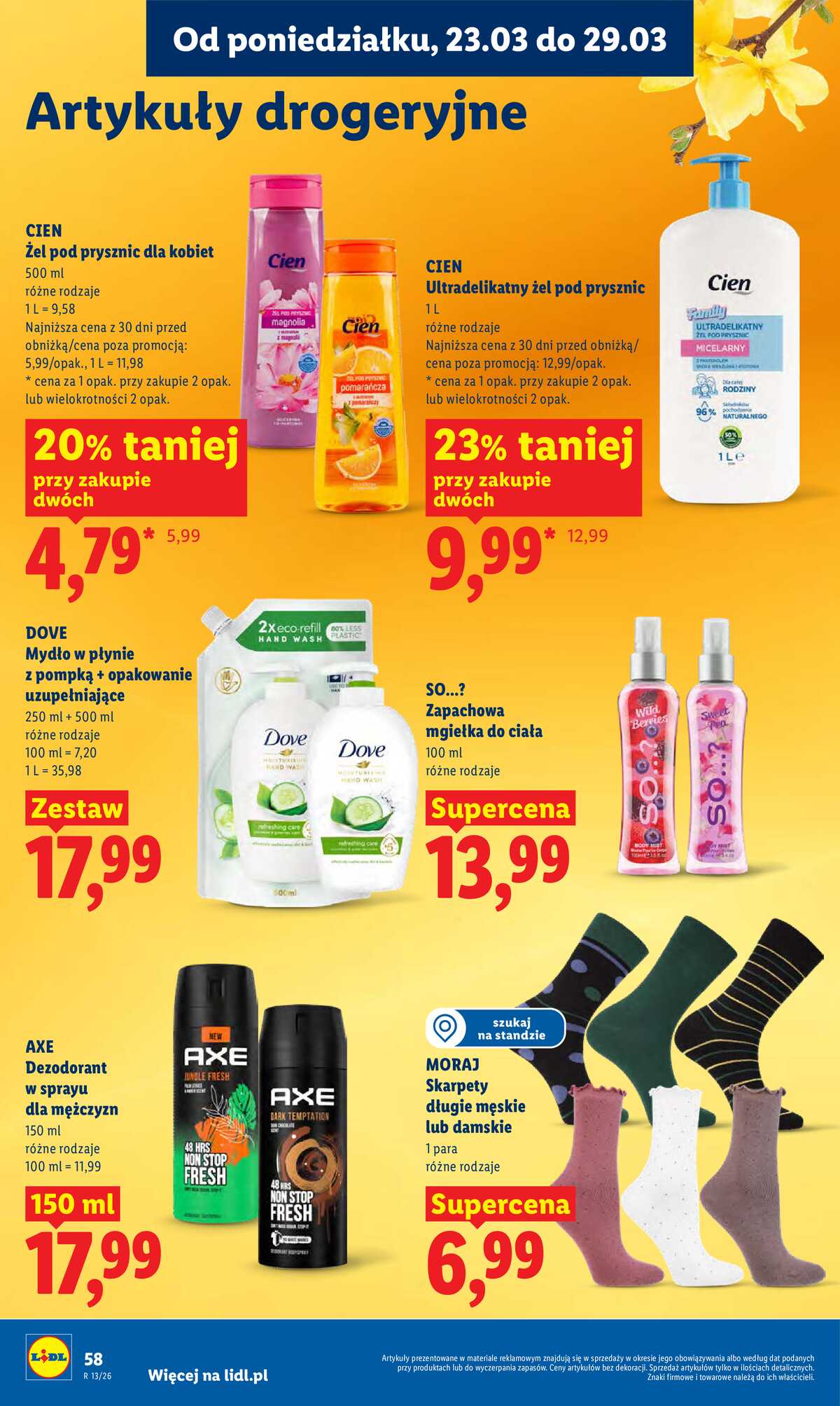 Leták Lidl Polsko 23.3.-25.3.2026 - Zpravodaj platný od 23.03 do 25.03 strana 58