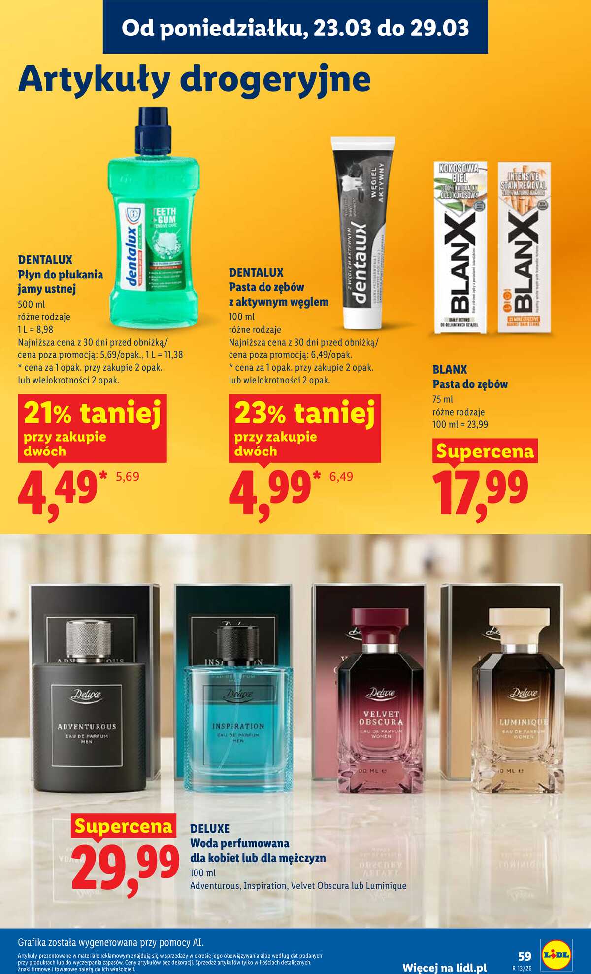 Leták Lidl Polsko 23.3.-25.3.2026 - Zpravodaj platný od 23.03 do 25.03 strana 59