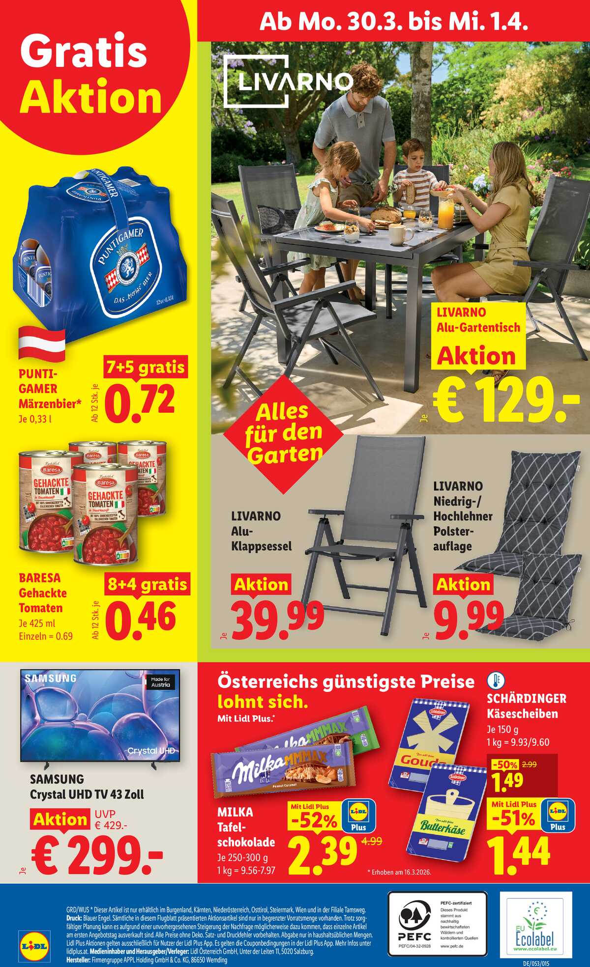Leták Lidl Rakousko 26.3.-1.4.2026 strana 29