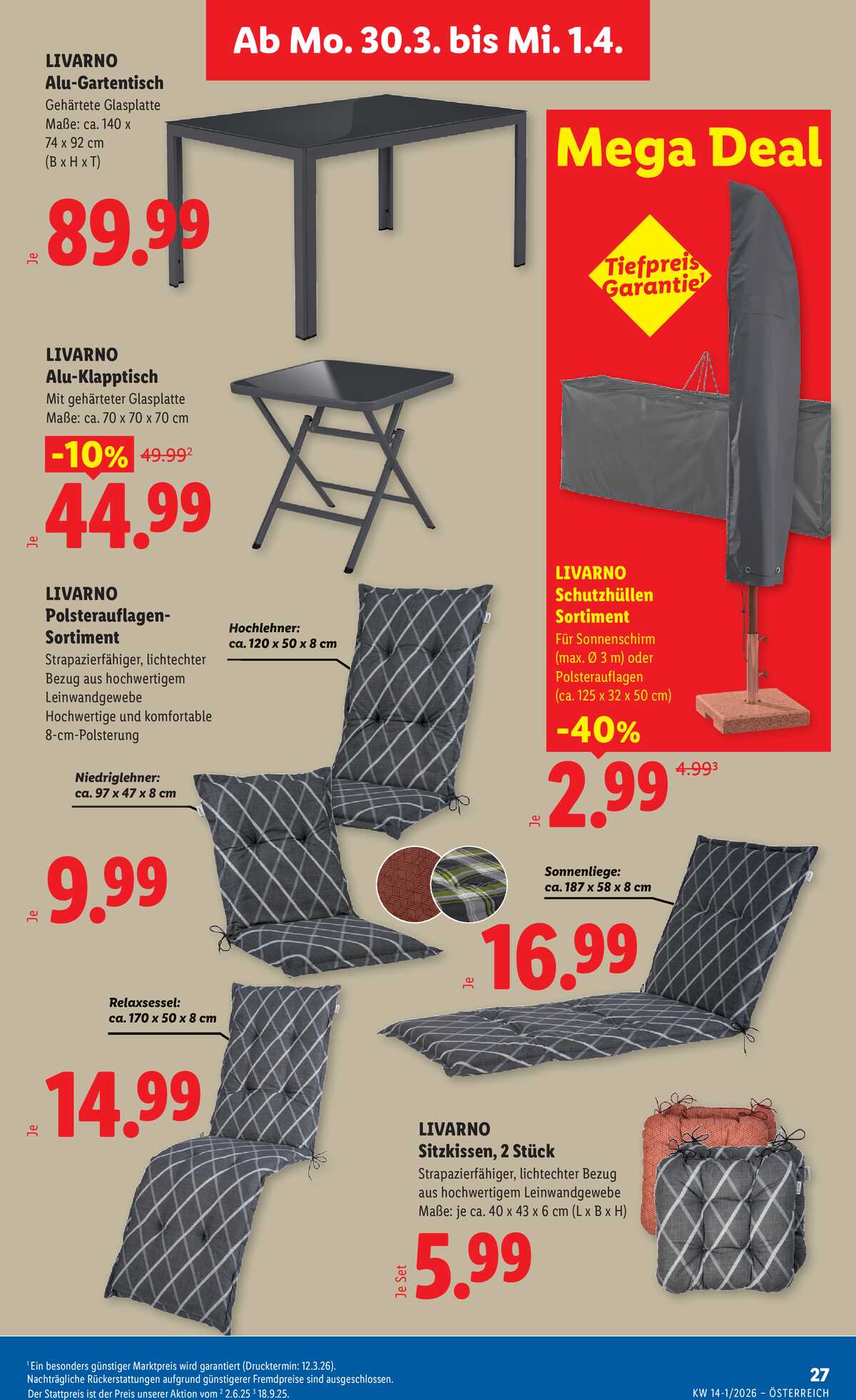 Leták Lidl Rakousko 26.3.-1.4.2026 strana 32
