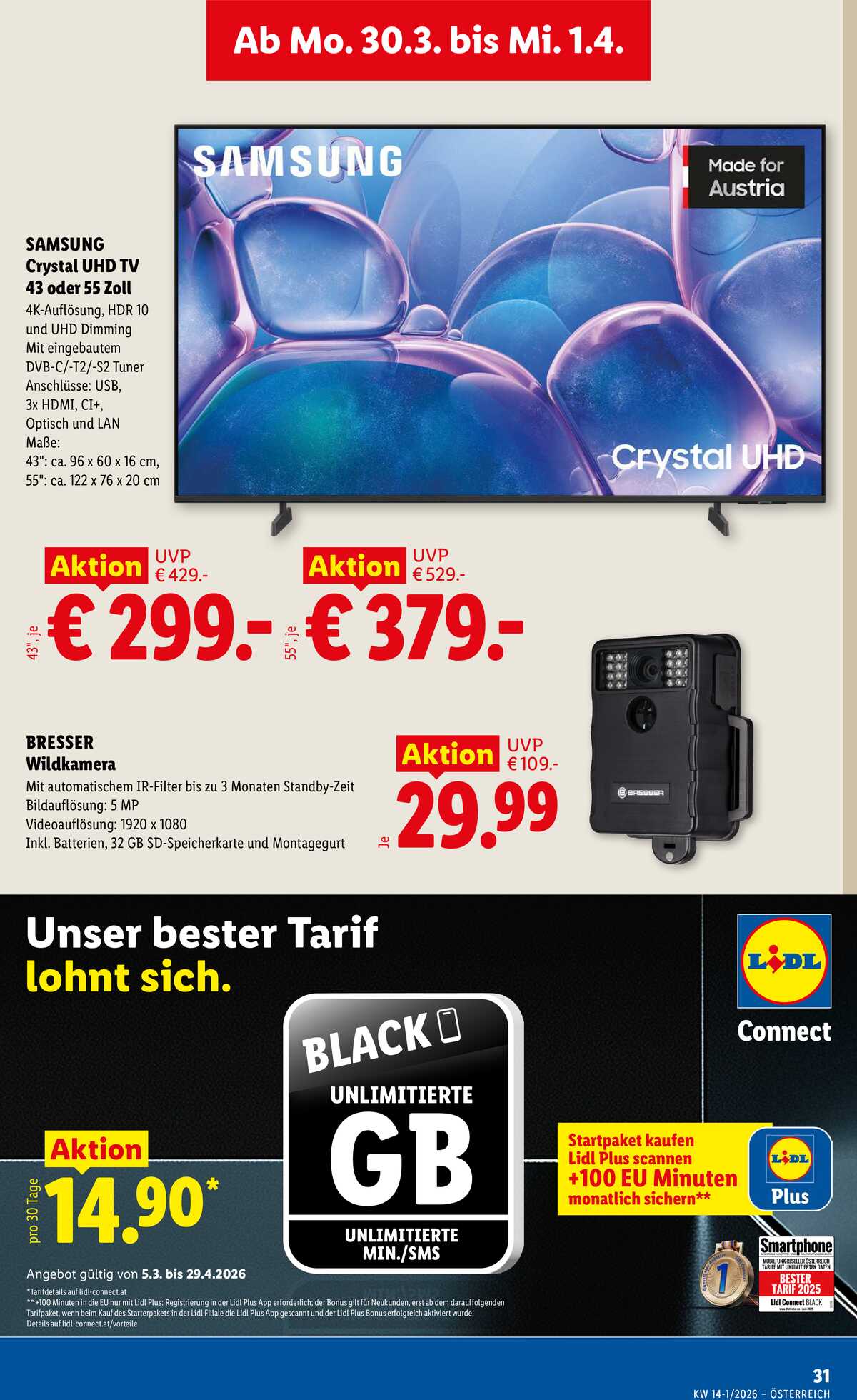 Leták Lidl Rakousko 26.3.-1.4.2026 strana 36