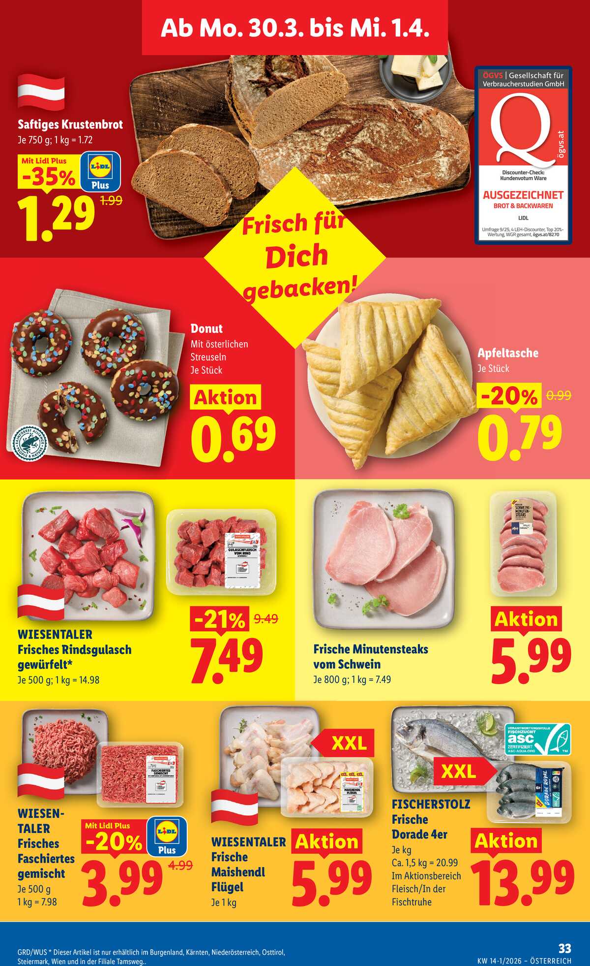 Leták Lidl Rakousko 26.3.-1.4.2026 strana 38