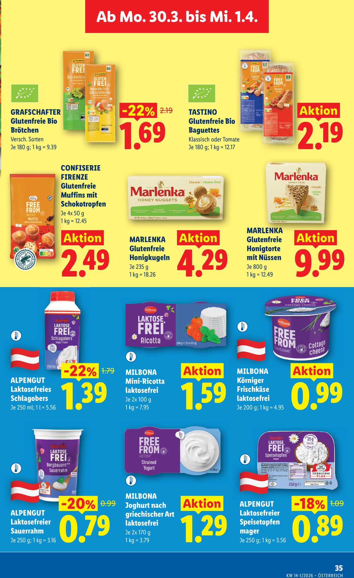 Leták Lidl Rakousko 26.3.-1.4.2026 strana 40