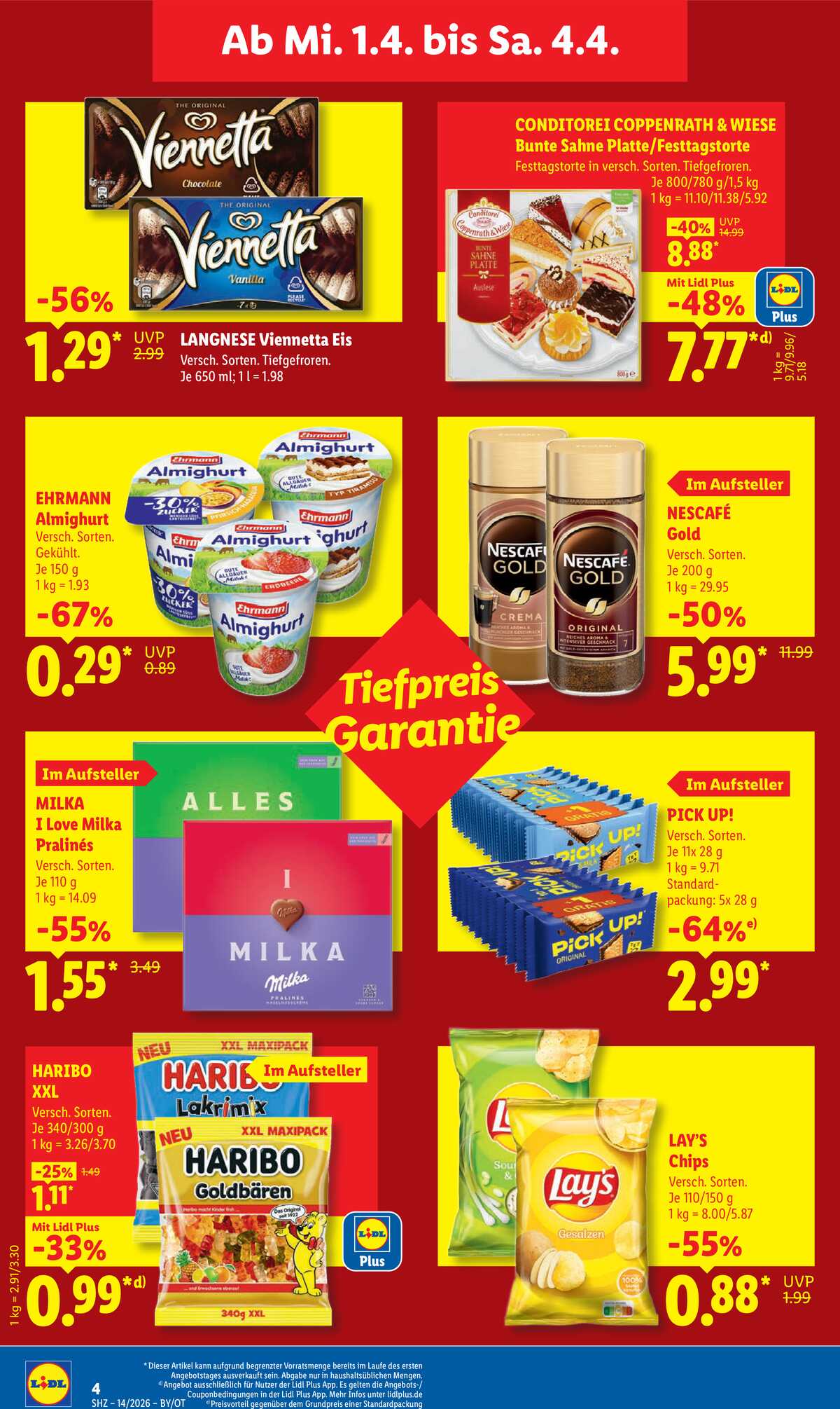 Leták Lidl Německo 30.3.-4.4.2026 strana 4