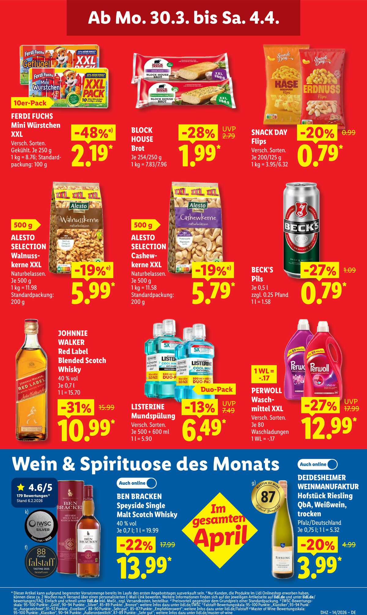 Leták Lidl Německo 30.3.-4.4.2026 strana 17