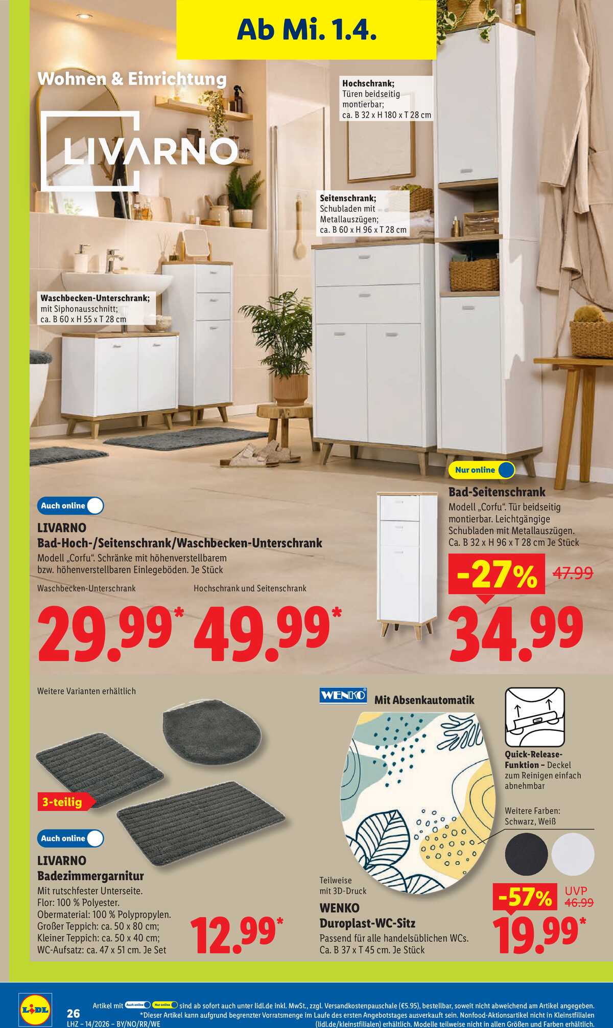 Leták Lidl Německo 30.3.-4.4.2026 strana 50