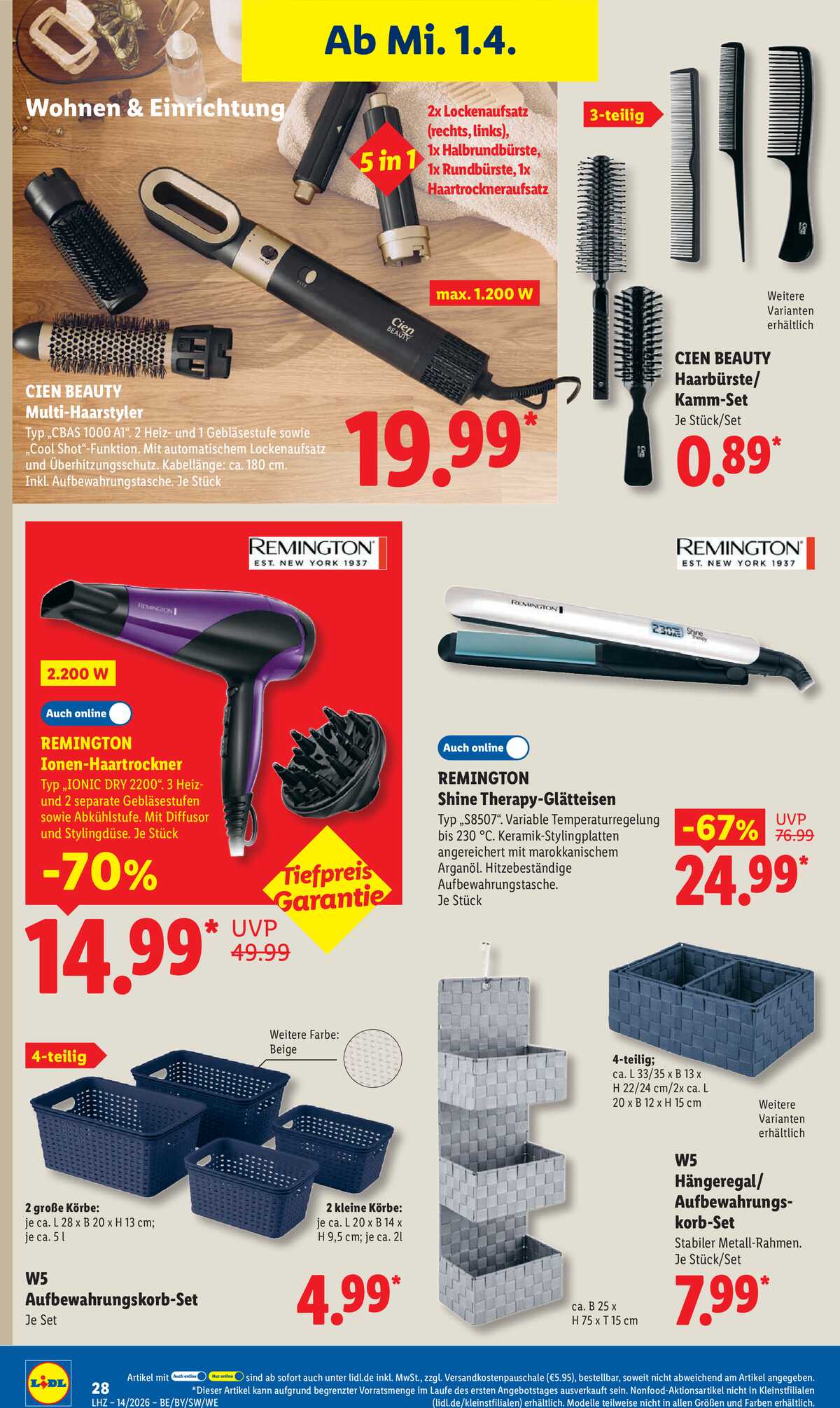 Leták Lidl Německo 30.3.-4.4.2026 strana 52