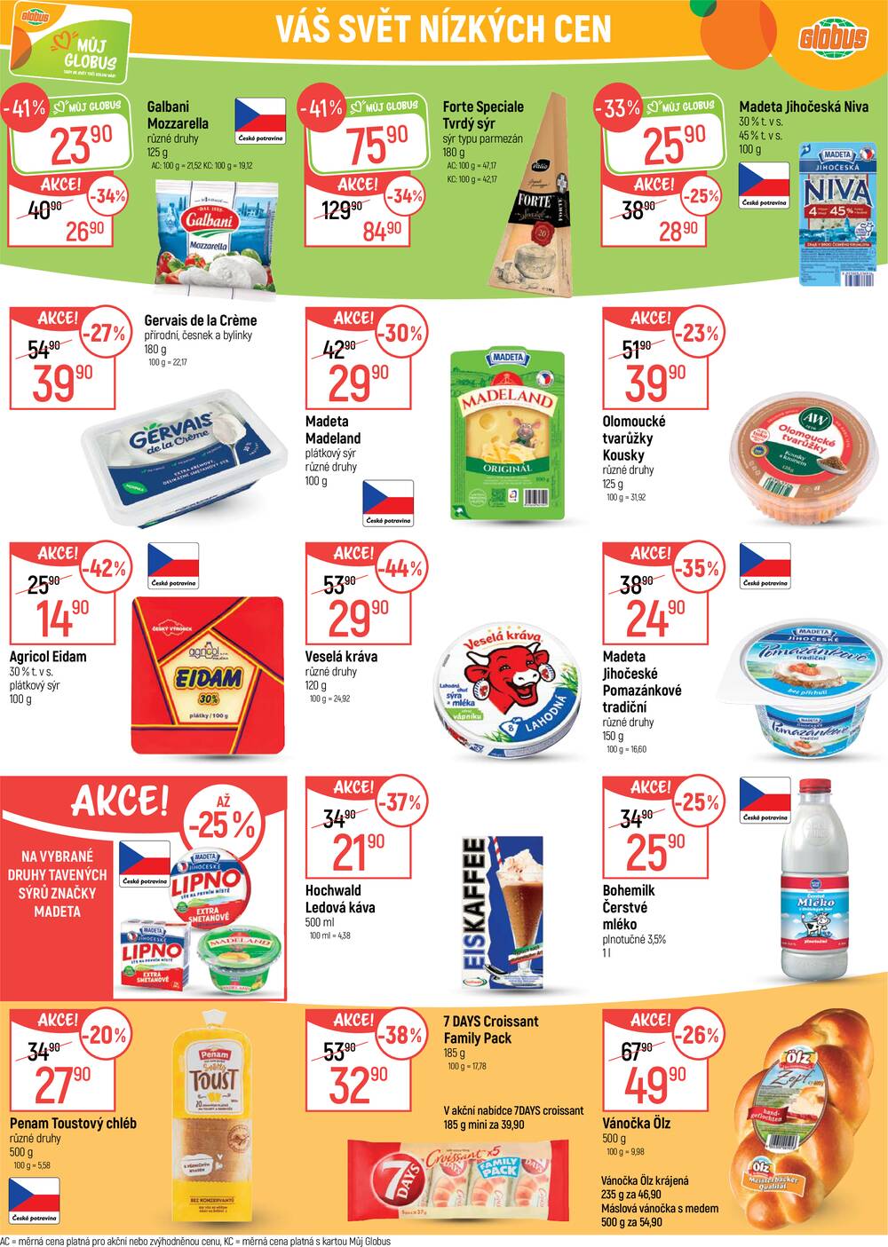 Akční leták Globus 25.3. - 31.3.2026 - Globus Praha - Centrum Černý Most