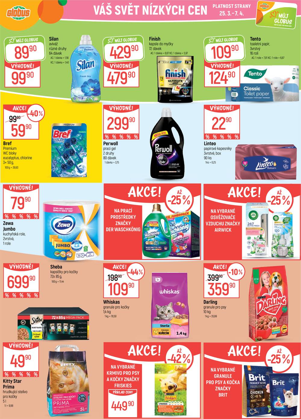 Akční leták Globus 25.3. - 31.3.2026 - Globus Praha - Centrum Černý Most