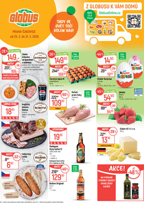 Akční leták Globus 25.3. - 31.3.2026 - Globus Praha - Čakovice