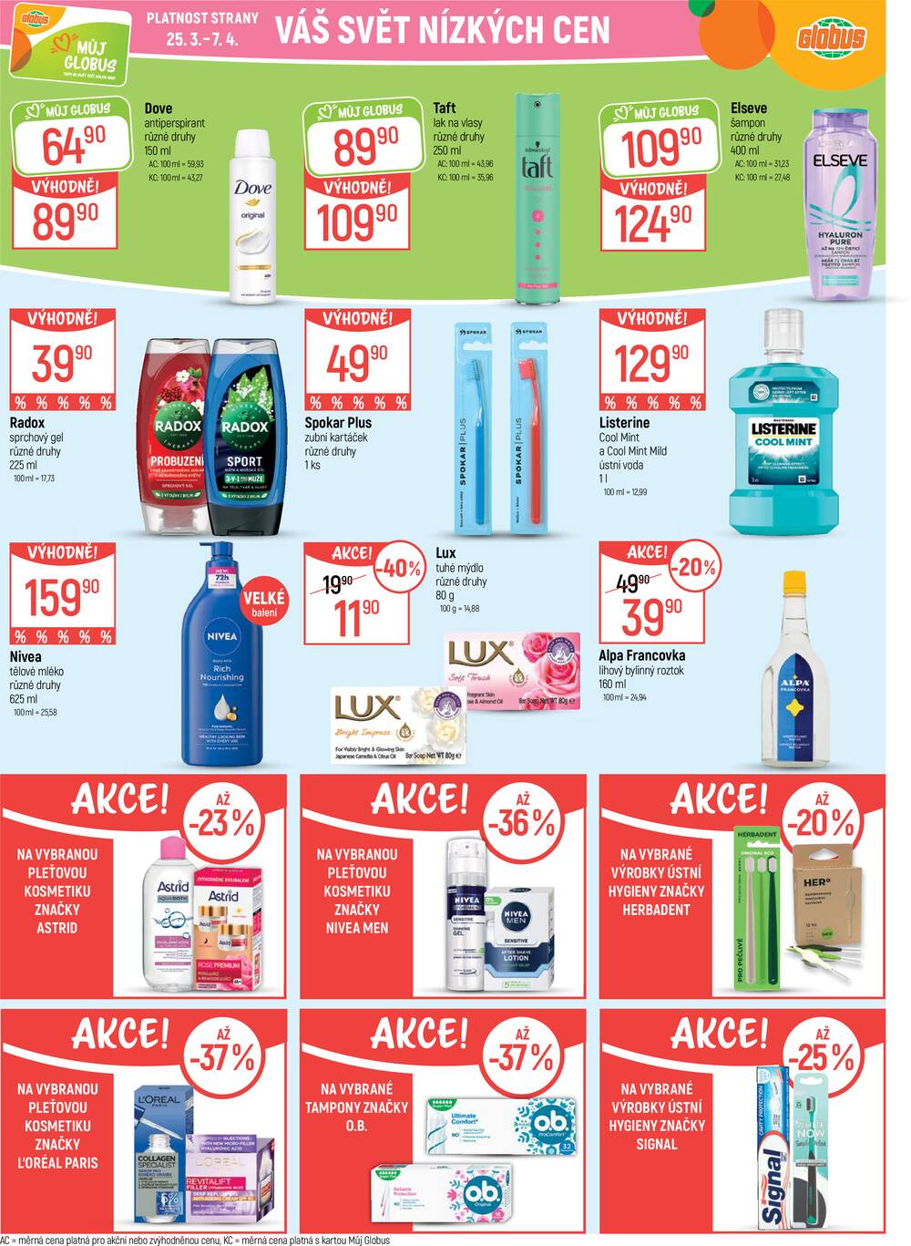 Akční leták Globus 25.3. - 31.3.2026 - Globus Praha - Zličín