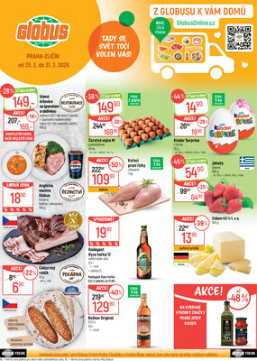 Akční leták Globus 25.3. - 31.3.2026 - Globus Praha - Zličín