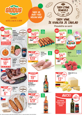 Akční leták Globus 25.3. - 31.3.2026 - Globus Havířov