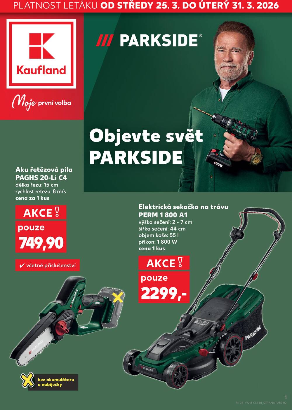 Leták Kaufland - Kaufland Spotřební zboží 25.3. - 5.4.2026 - strana 1