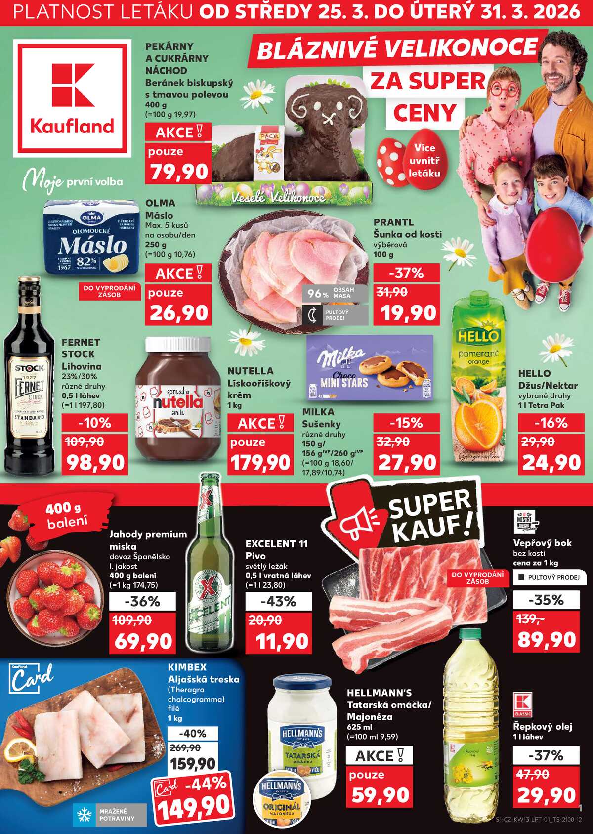 Kaufland 25.3. - 31.3. - Kaufland - Pardubice (Bělehradská) strana 1