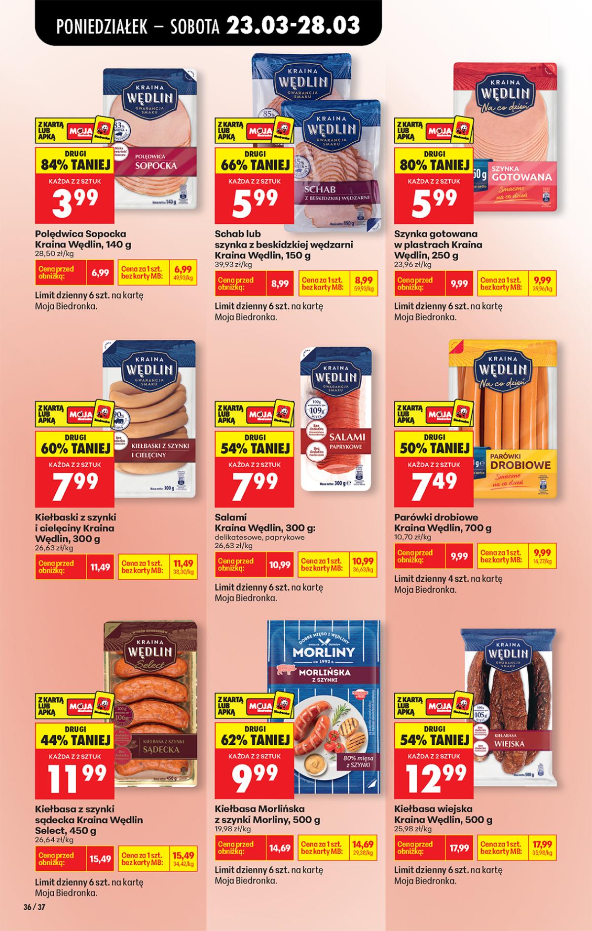 Leták Biedronka Polsko 23.3.-29.3.2026 strana 50