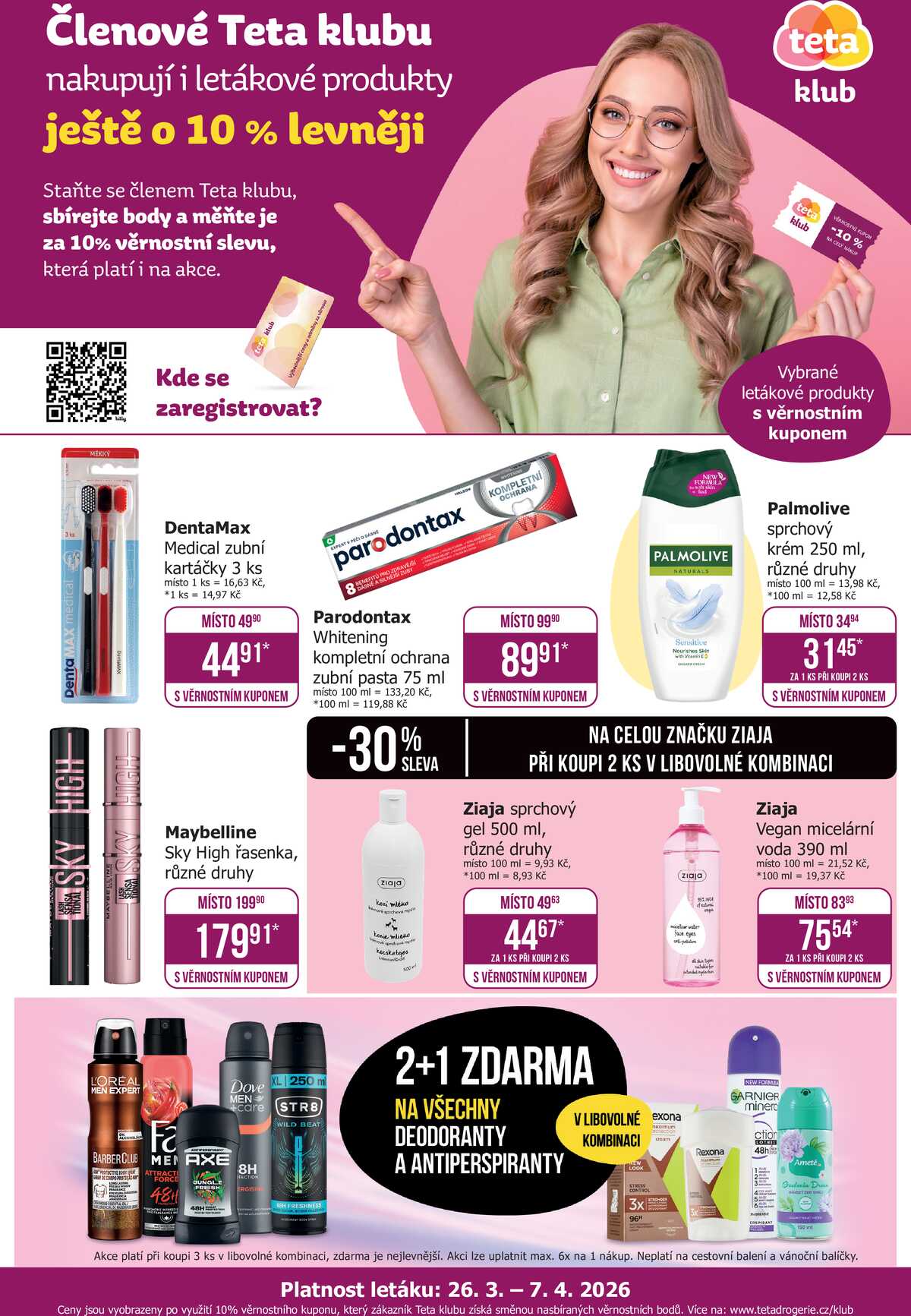 Teta drogerie Teta klub od 26.3. do 7.4.2026 strana 1