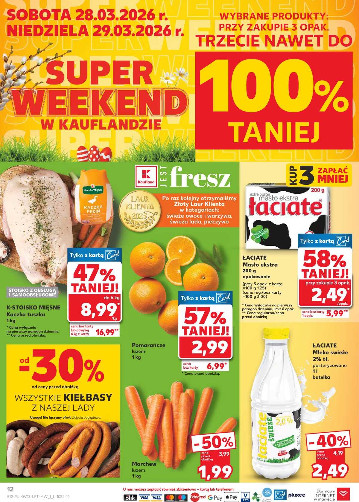 Leták Kaufland Polsko 26.3.-31.3.2026 - Noviny týdne strana 12