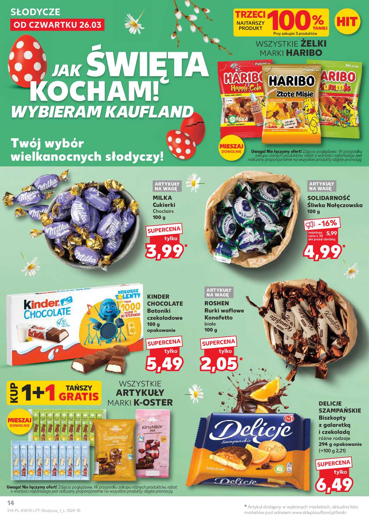 Leták Kaufland Polsko 26.3.-31.3.2026 - Noviny týdne strana 14