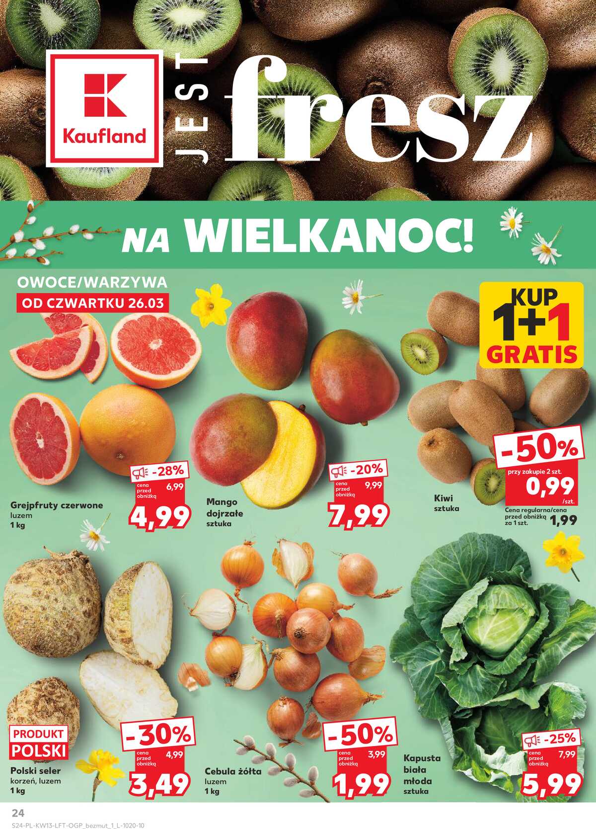 Leták Kaufland Polsko 26.3.-31.3.2026 - Noviny týdne strana 24