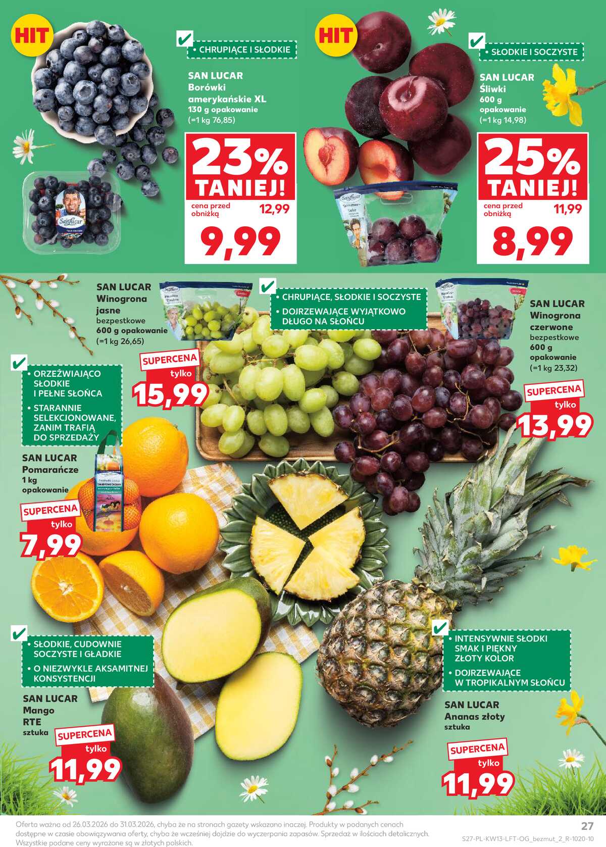 Leták Kaufland Polsko 26.3.-31.3.2026 - Noviny týdne strana 27