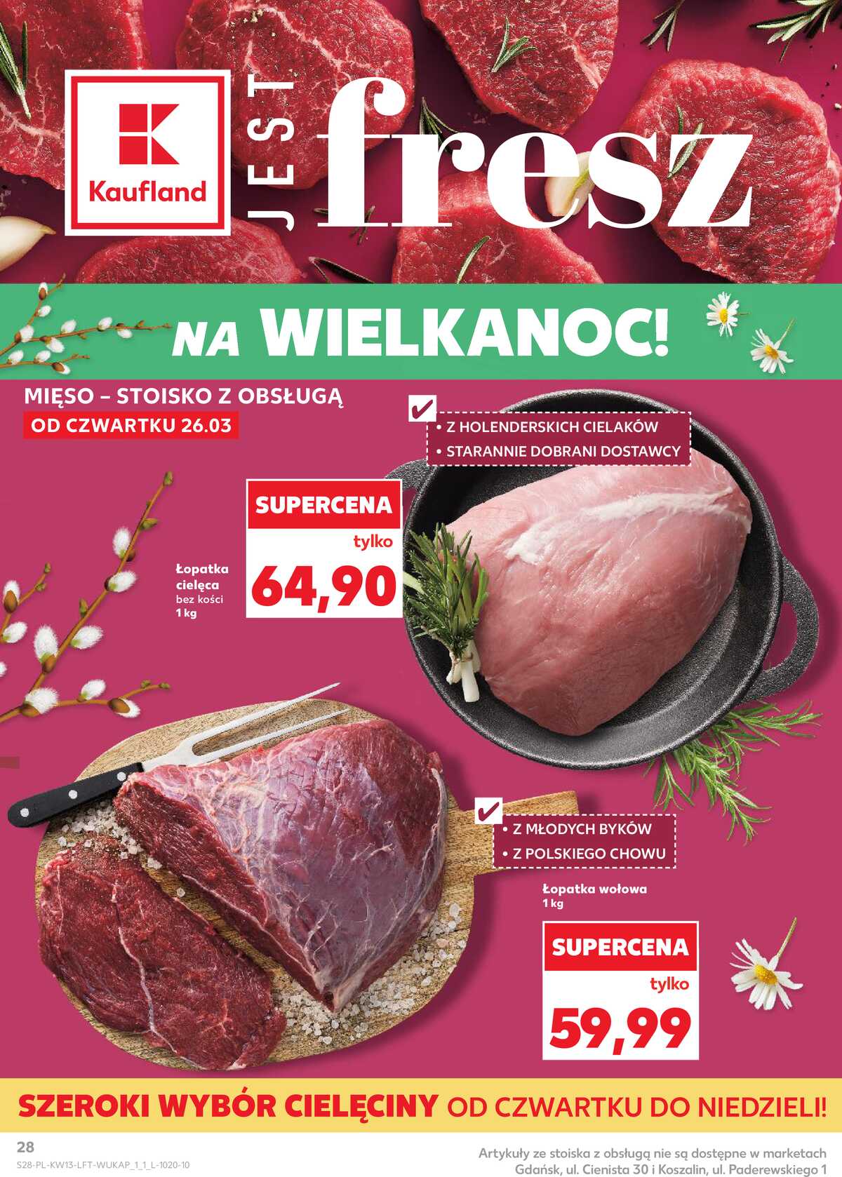 Leták Kaufland Polsko 26.3.-31.3.2026 - Noviny týdne strana 28