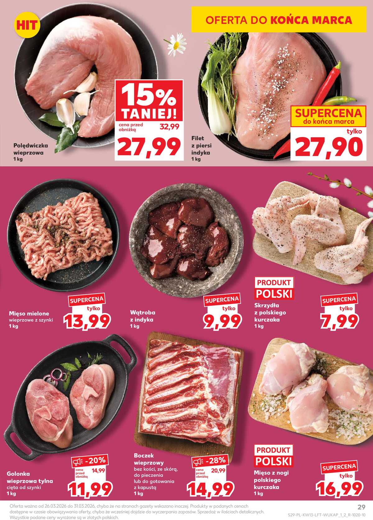 Leták Kaufland Polsko 26.3.-31.3.2026 - Noviny týdne strana 29