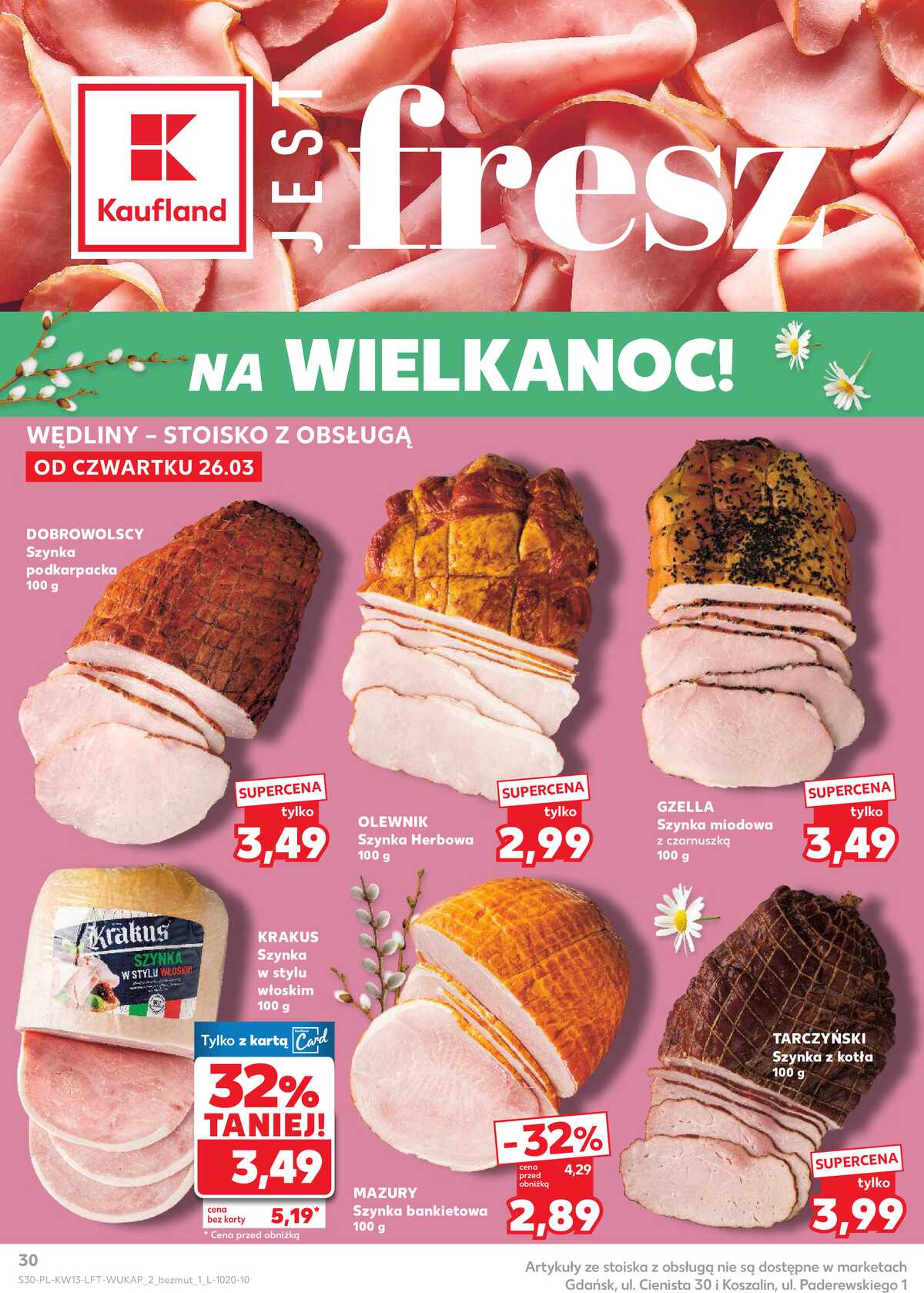 Leták Kaufland Polsko 26.3.-31.3.2026 - Noviny týdne strana 30