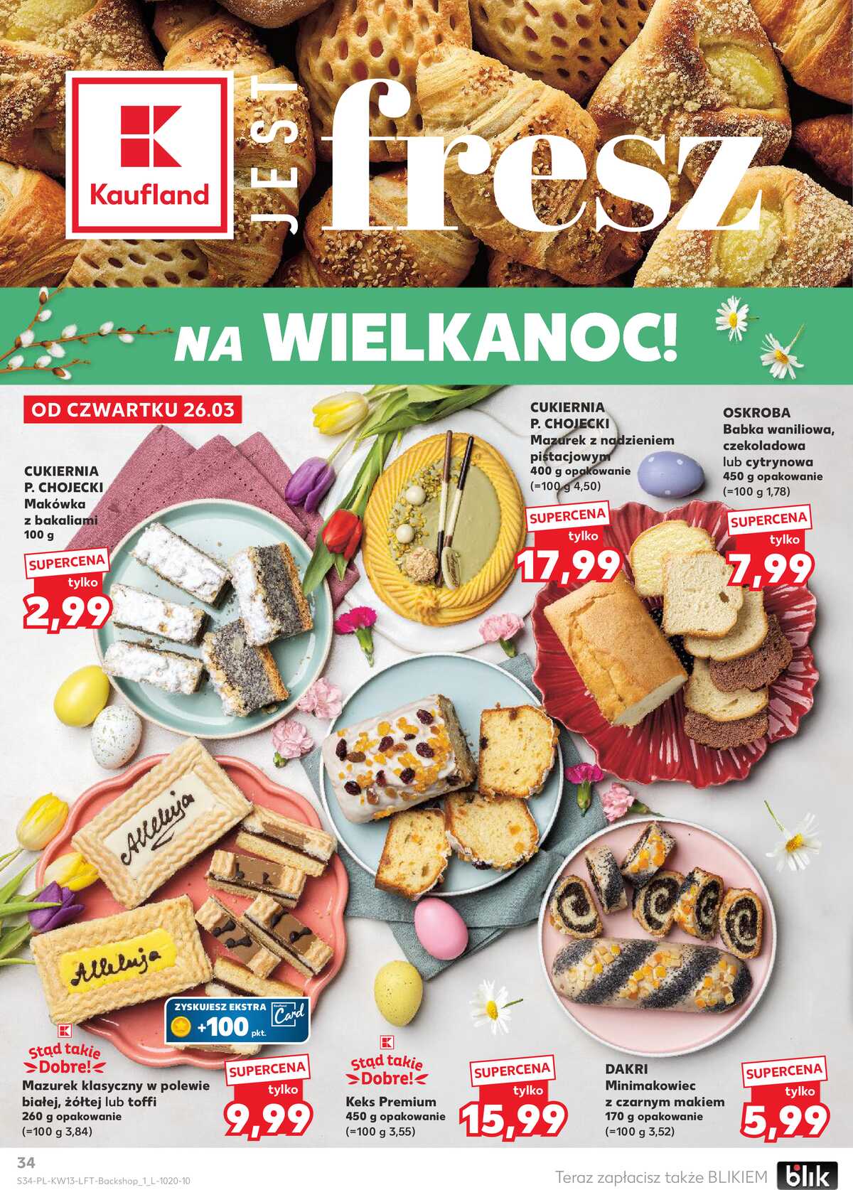 Leták Kaufland Polsko 26.3.-31.3.2026 - Noviny týdne strana 34