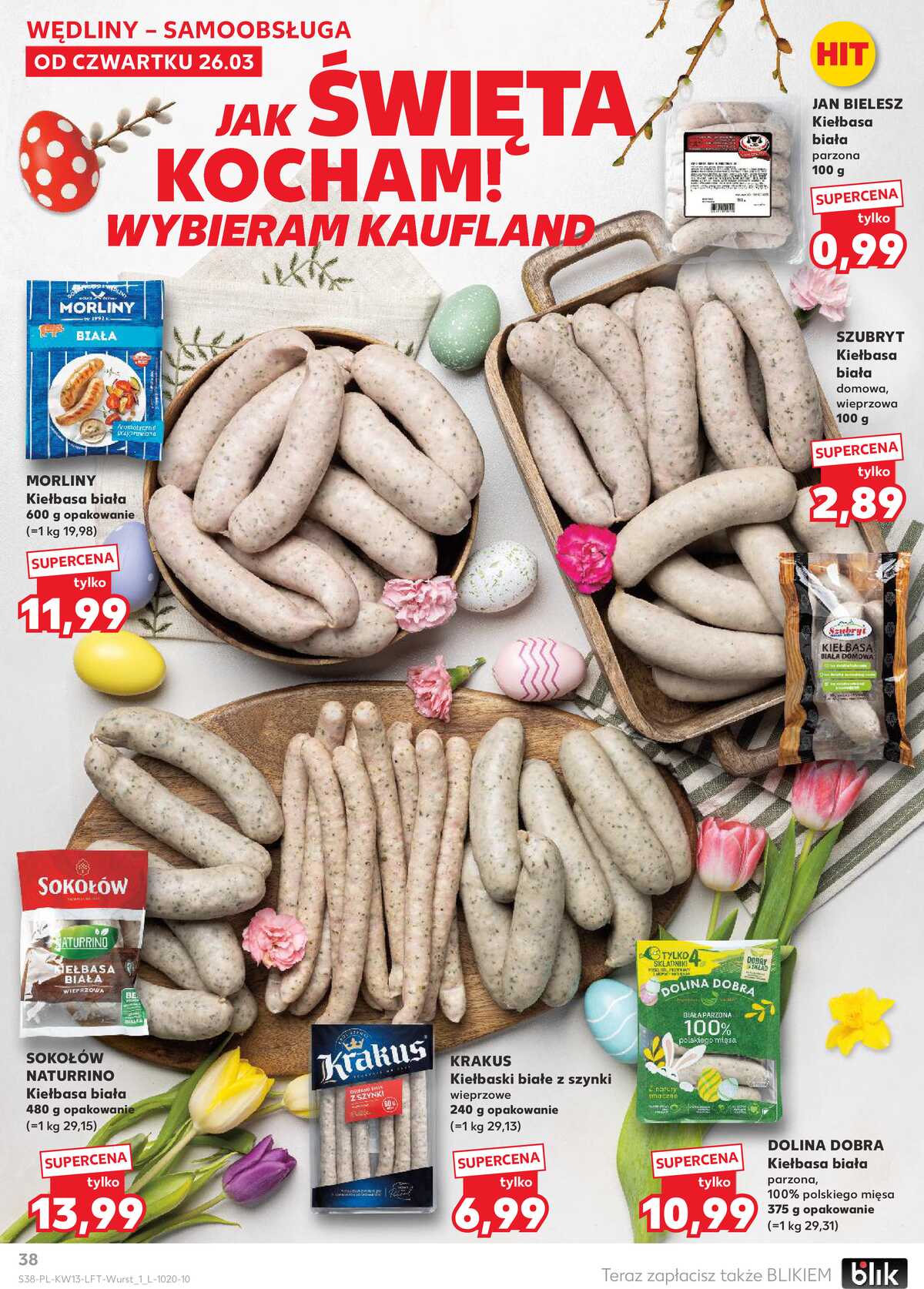 Leták Kaufland Polsko 26.3.-31.3.2026 - Noviny týdne strana 38