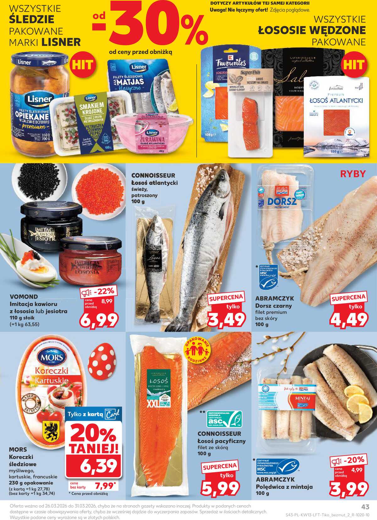Leták Kaufland Polsko 26.3.-31.3.2026 - Noviny týdne strana 43