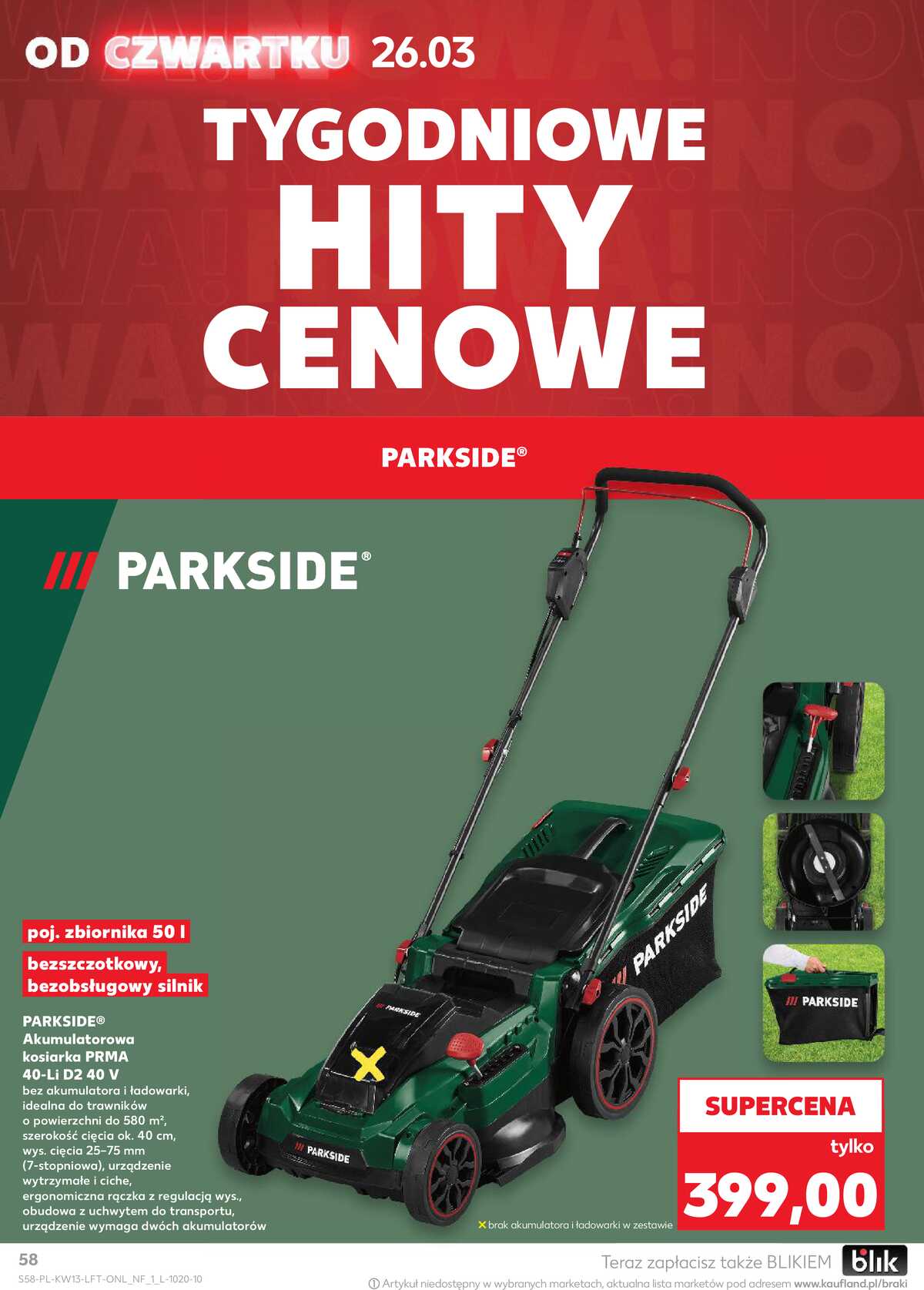 Leták Kaufland Polsko 26.3.-31.3.2026 - Noviny týdne strana 58