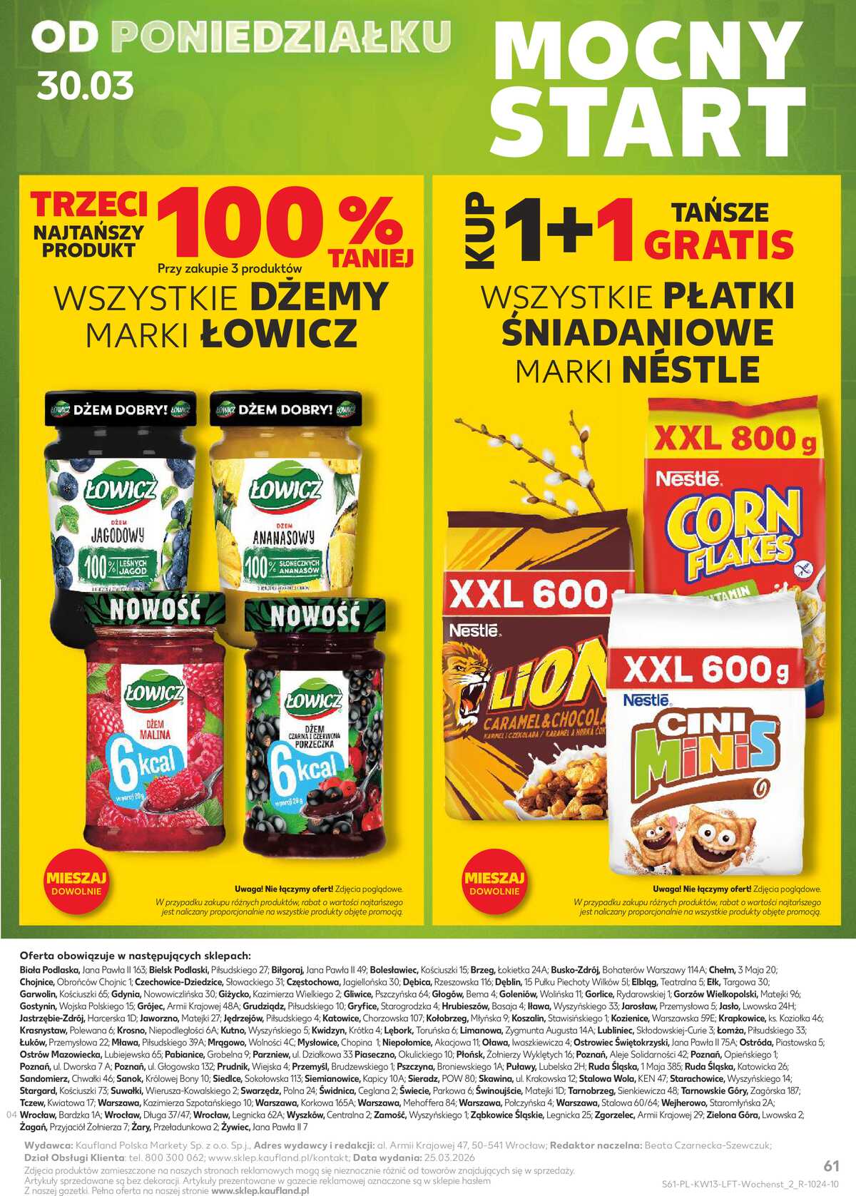 Leták Kaufland Polsko 26.3.-31.3.2026 - Noviny týdne strana 61