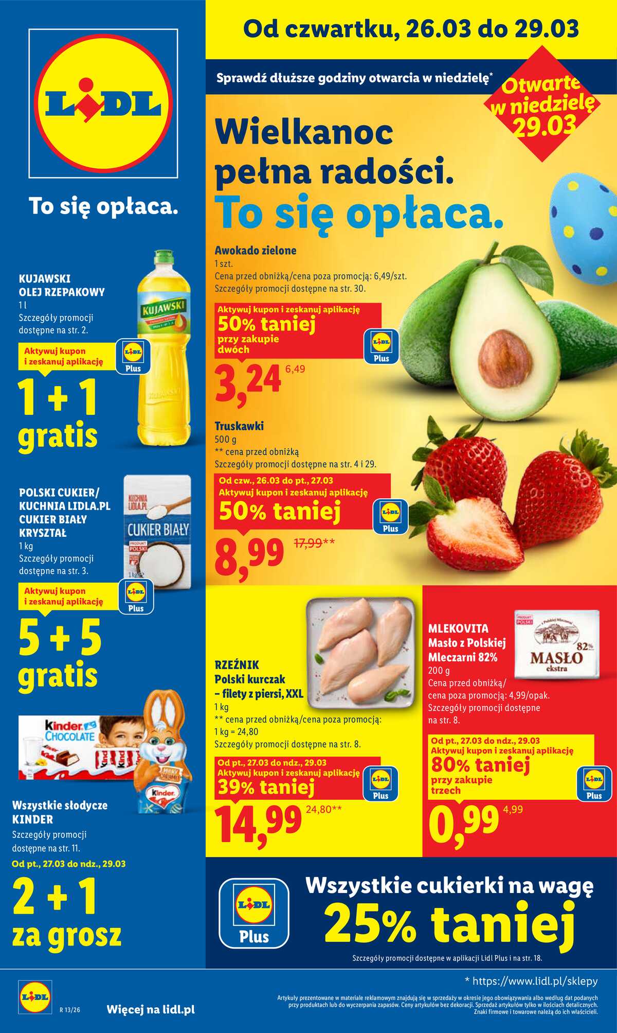 Leták Lidl Polsko 26.3.-29.3.2026 - Zpravodaj platný od 26.03 do 29.03 strana 1
