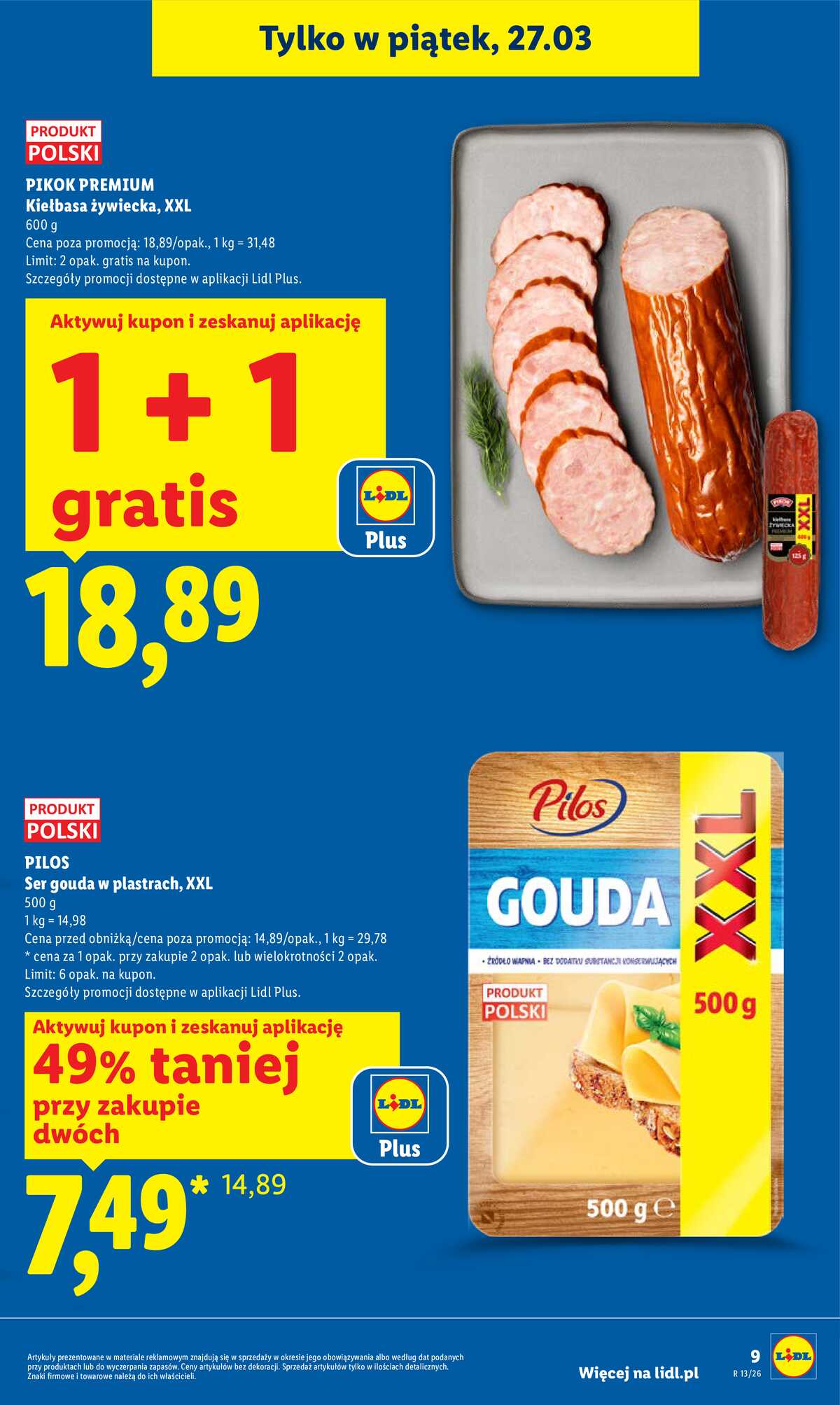Leták Lidl Polsko 26.3.-29.3.2026 - Zpravodaj platný od 26.03 do 29.03 strana 9