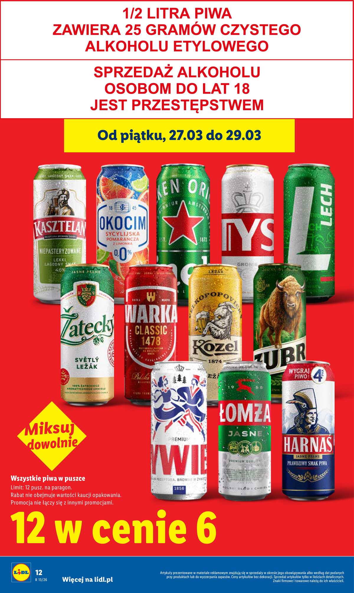 Leták Lidl Polsko 26.3.-29.3.2026 - Zpravodaj platný od 26.03 do 29.03 strana 12