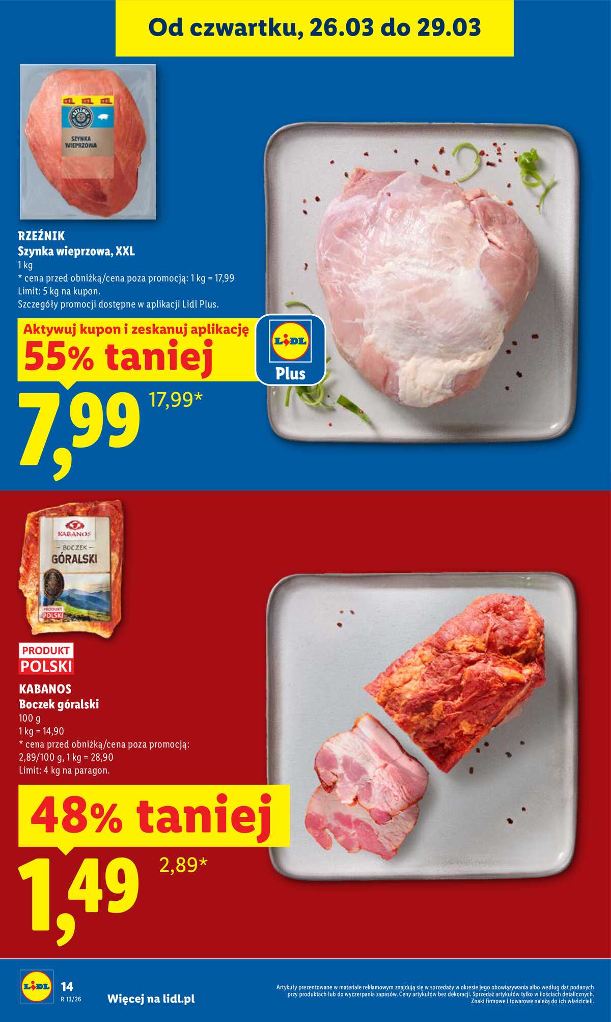 Leták Lidl Polsko 26.3.-29.3.2026 - Zpravodaj platný od 26.03 do 29.03 strana 14