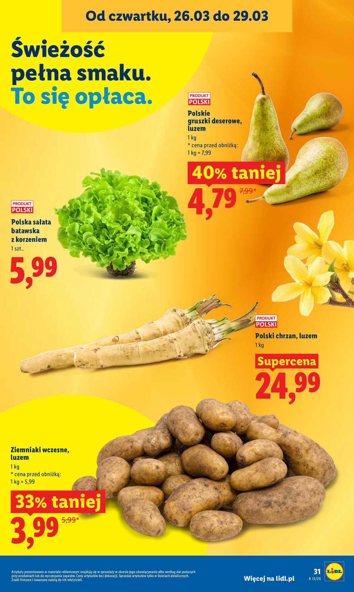 Leták Lidl Polsko 26.3.-29.3.2026 - Zpravodaj platný od 26.03 do 29.03 strana 31