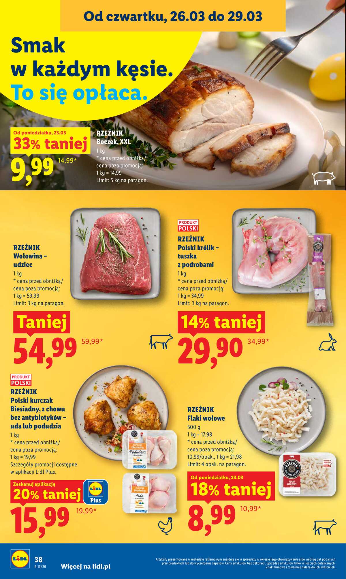 Leták Lidl Polsko 26.3.-29.3.2026 - Zpravodaj platný od 26.03 do 29.03 strana 38