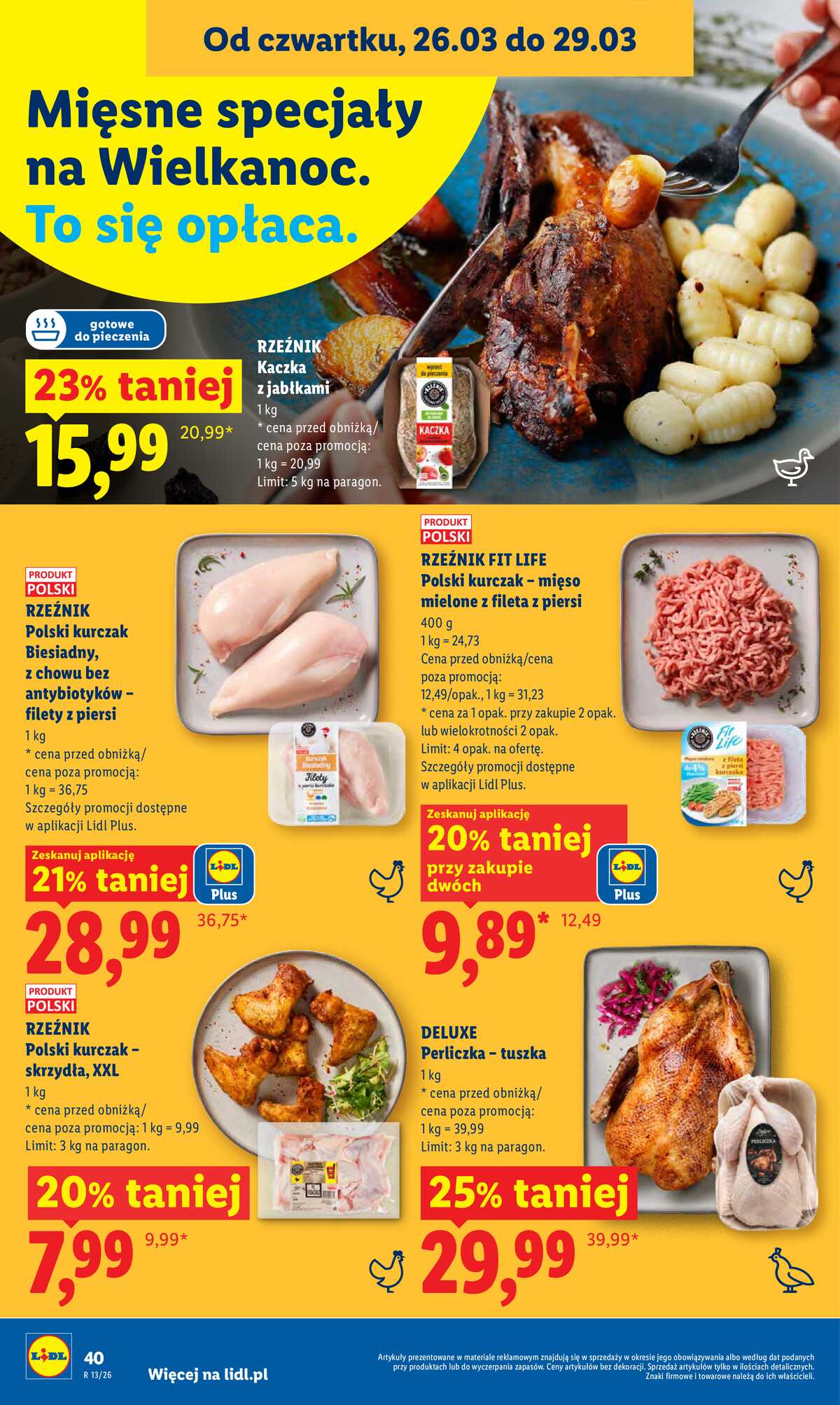Leták Lidl Polsko 26.3.-29.3.2026 - Zpravodaj platný od 26.03 do 29.03 strana 40