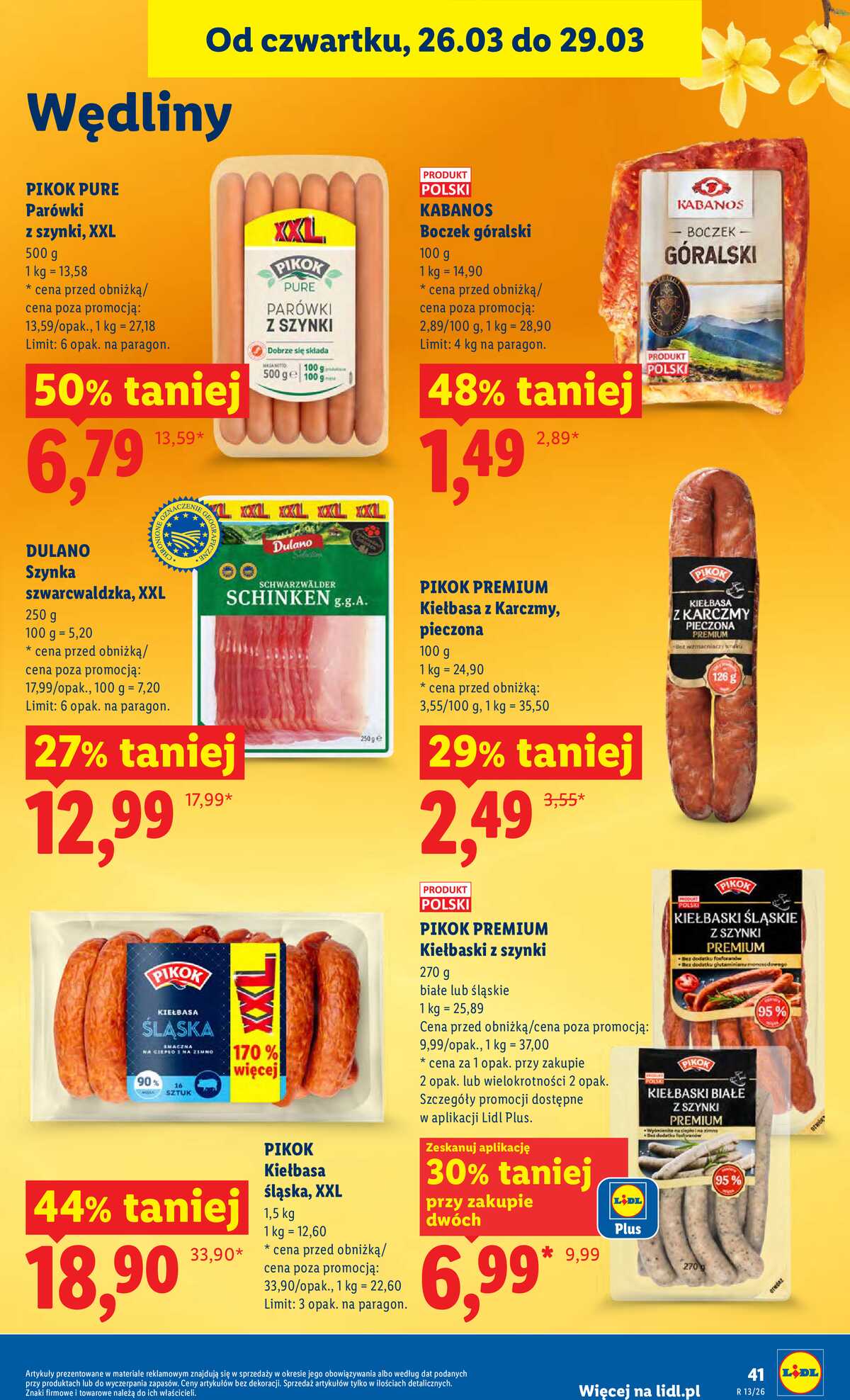 Leták Lidl Polsko 26.3.-29.3.2026 - Zpravodaj platný od 26.03 do 29.03 strana 41