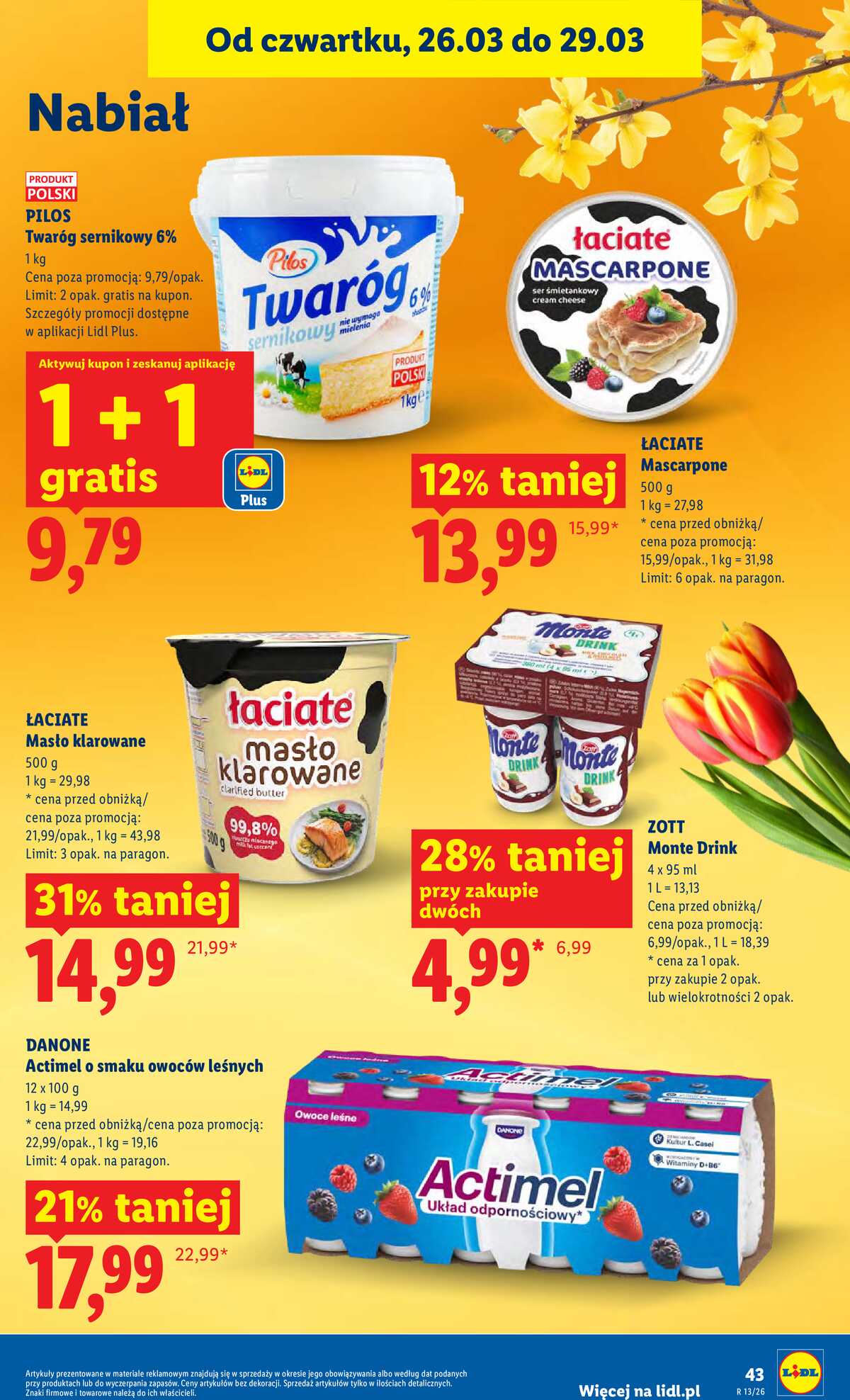 Leták Lidl Polsko 26.3.-29.3.2026 - Zpravodaj platný od 26.03 do 29.03 strana 43